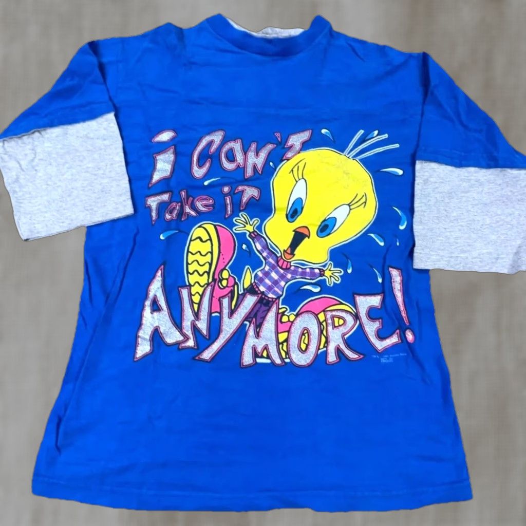 Vintage VINTAGE Freeze Looney Tunes Shirt Men XL Blue Tweety Bird Tee 90s Toons Hip Hop Shirt Men XL Blue Tweety Bird Tee 90s Toons Hip Hop Size US XL / EU 56 / 4 - 1 Thumbnail