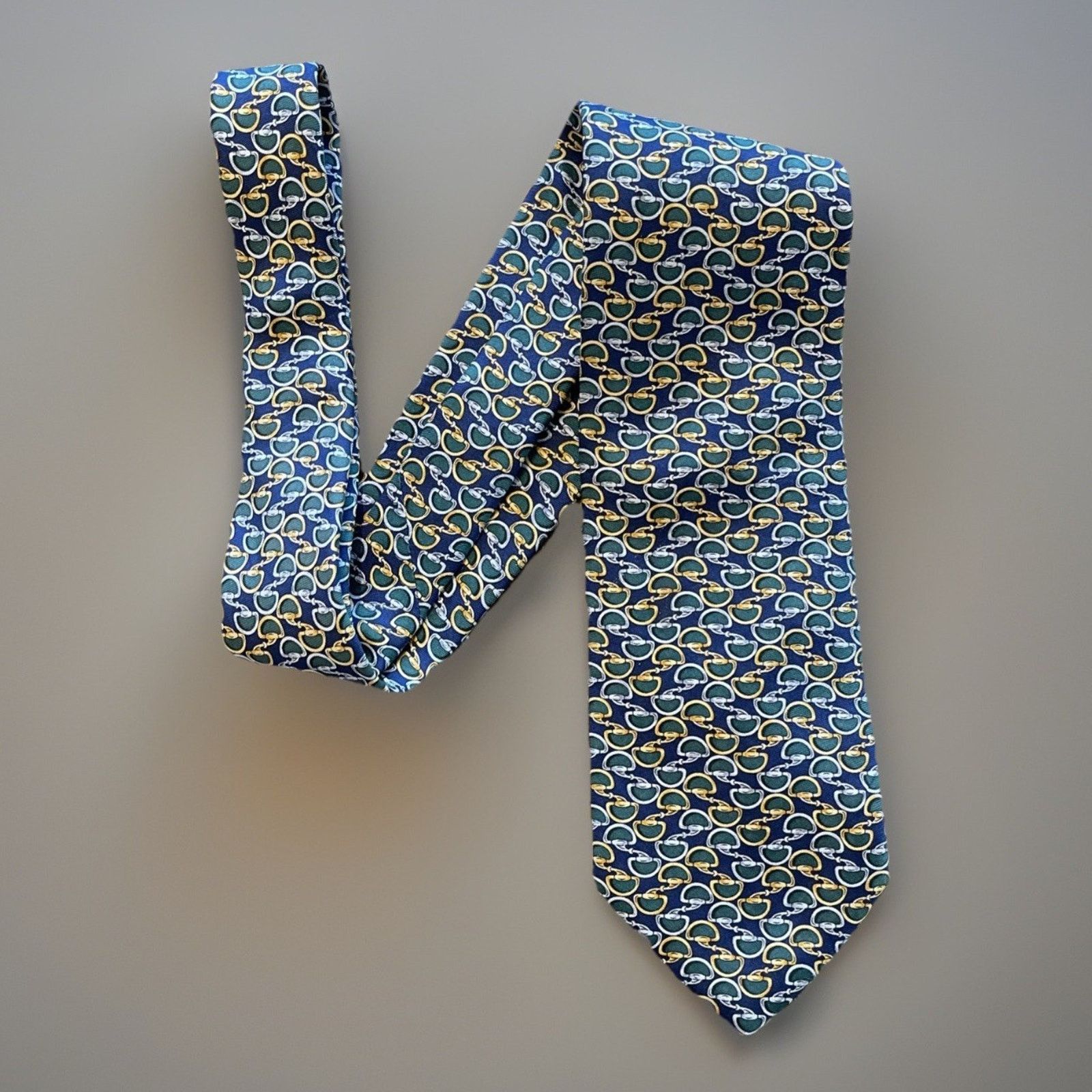 Brooks Brothers Brooks Brothers Makers Silk Tie Stirrup Pattern Men's Size ONE SIZE - 1 Thumbnail