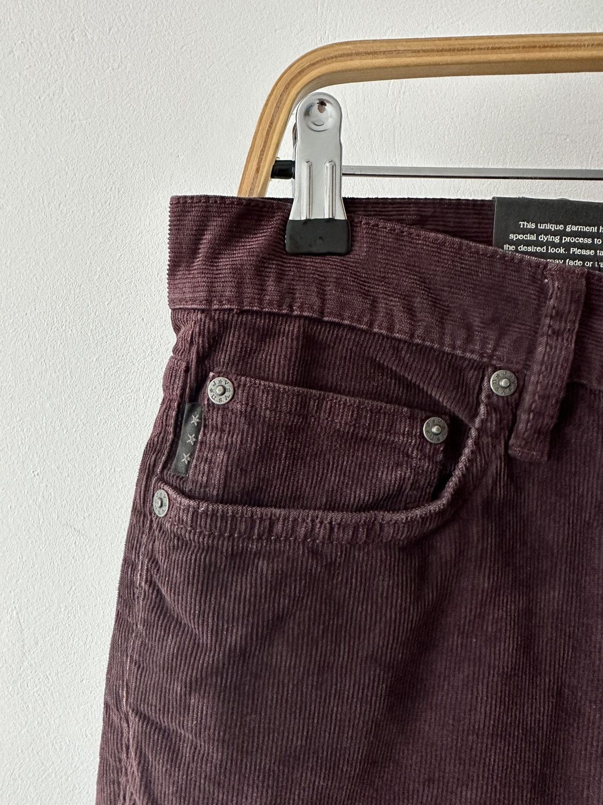 John Varvatos John Varvatos USA Corduroy Pants Burgundy Wight Skinny Fit Size US 30 / EU 46 - 6 Thumbnail