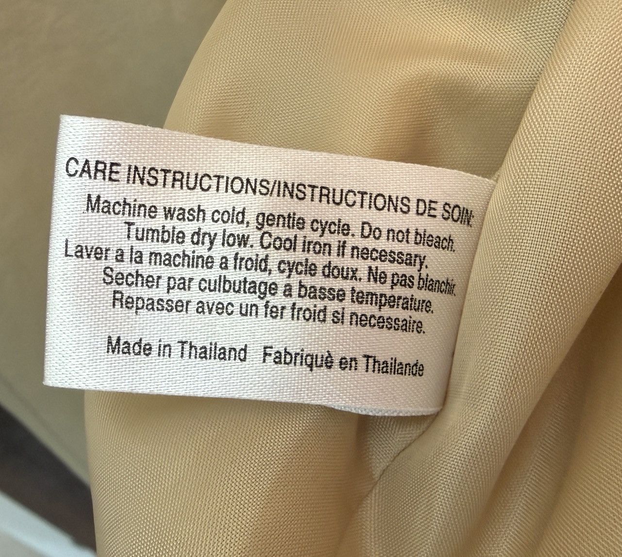 Talbots Talbots Women’s Beige Belted Button Up Classic Trench Coat Size XL / US 12-14 / IT 48-50 - 3 Thumbnail