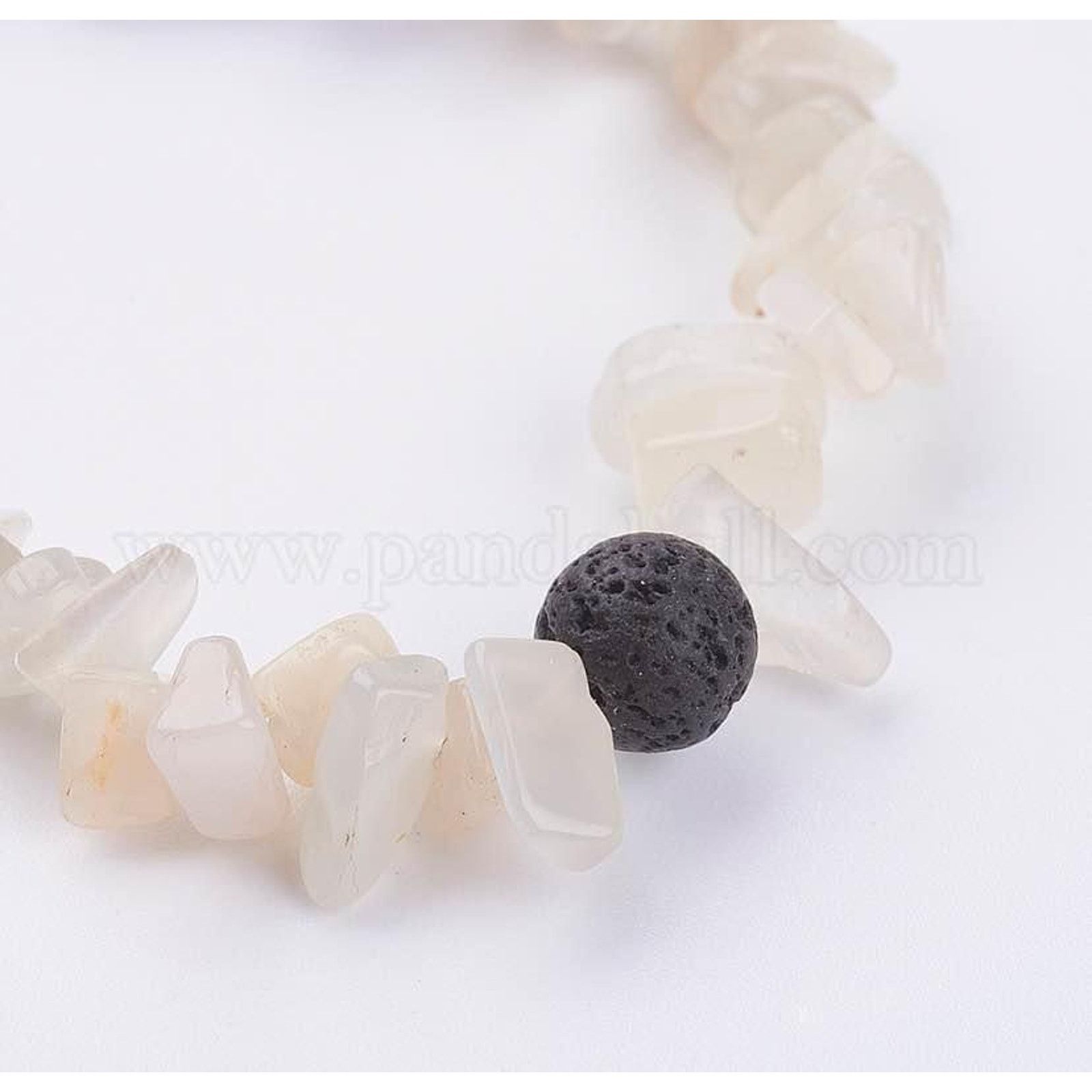 Other Natural Mixed Gemstone & Glass Chips Beaded Stretch Bracelet Size ONE SIZE - 2 Thumbnail