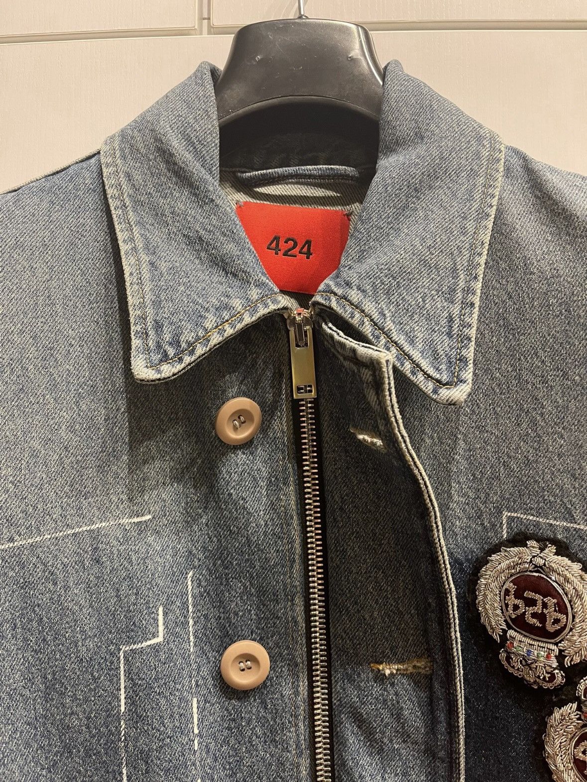 424 424 denim jacket Size US L / EU 52-54 / 3 - 3 Thumbnail