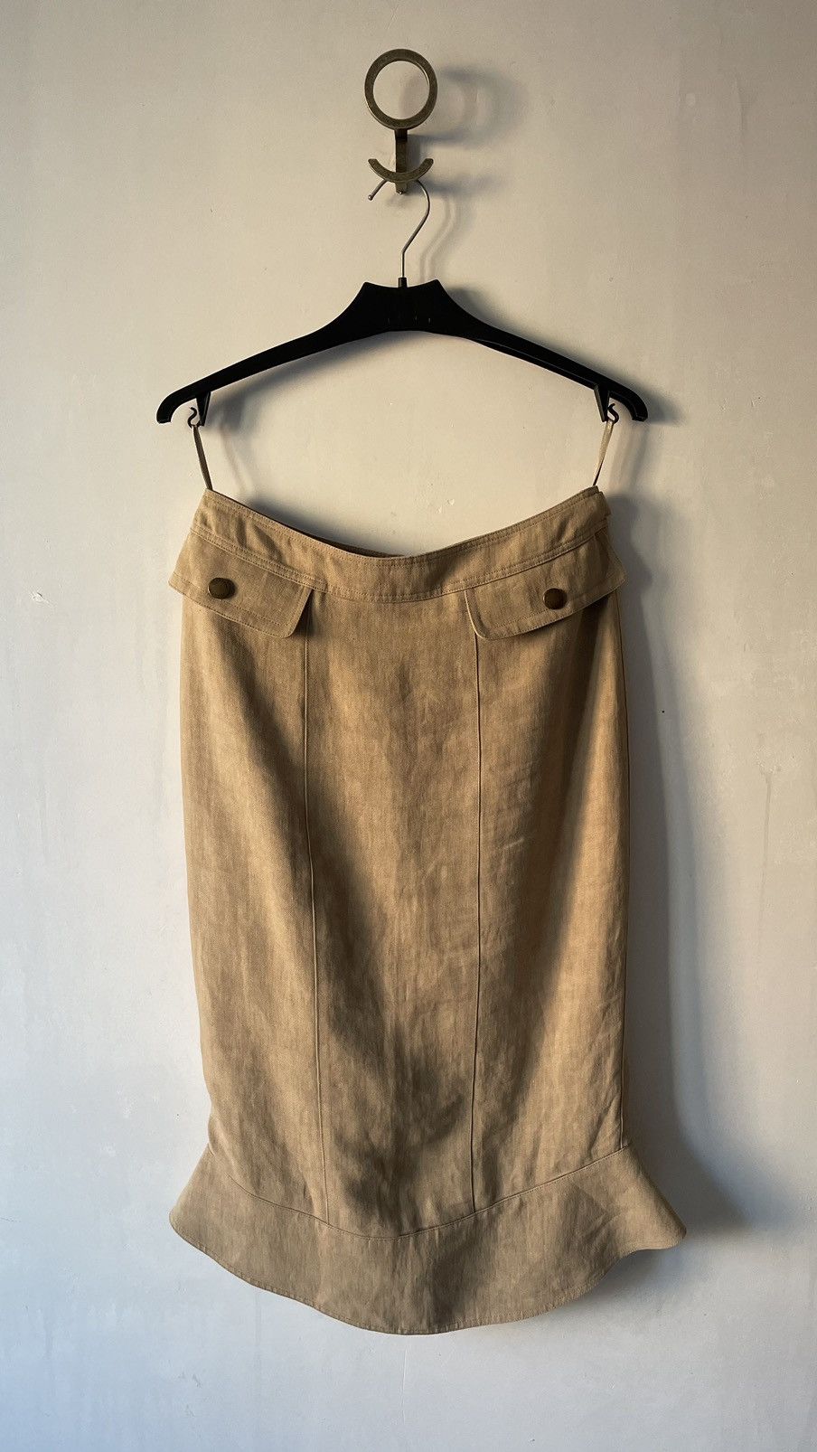 Burberry Prorsum burberry prorsum lino linen midi skirt Size 24" / US 00 / IT 34 - 1 Thumbnail