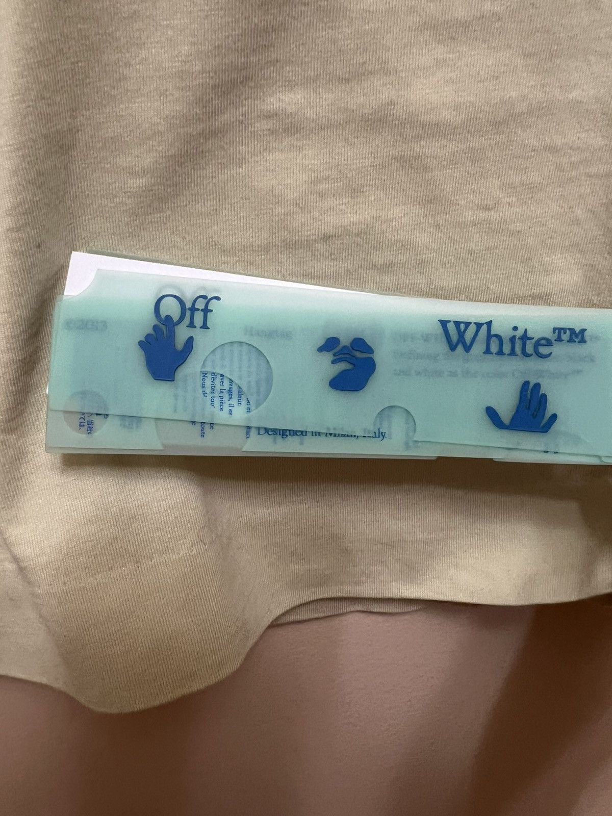 Off-White Off-White Embroidered Baseball Logo Beige Crop Top | 2XS Size XXS / US 00 / IT 34 - 5 Thumbnail