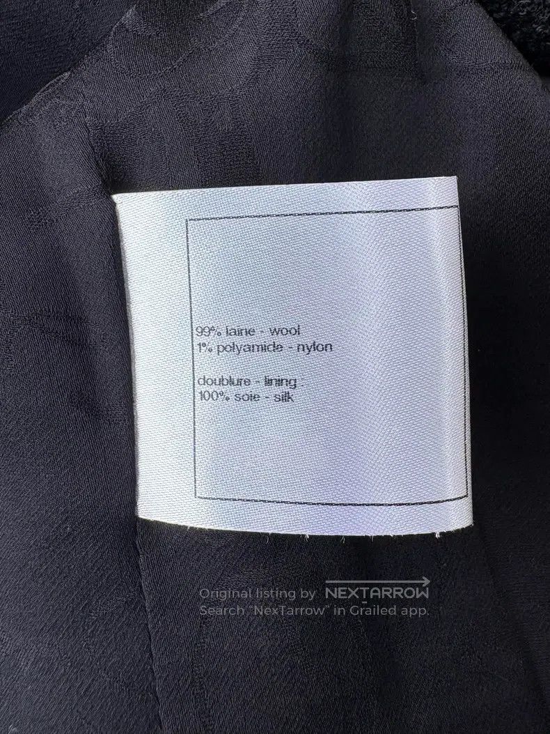 Chanel Chanel Black double-breasted stand-up collar wool tweed ja Size XXS / US 00 / IT 34 - 8 Thumbnail