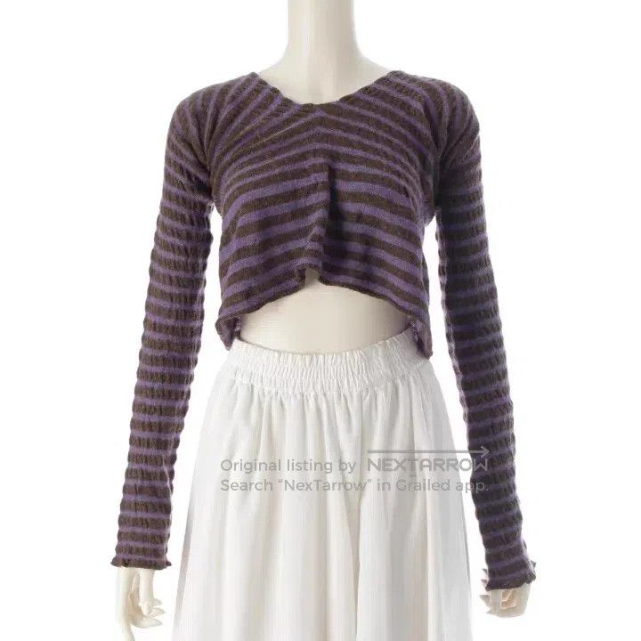Comme des Garcons Comme Des Garcons Medium size Striped textured bouclé knit Size XS / US 0-2 / IT 36-38 - 1 Thumbnail