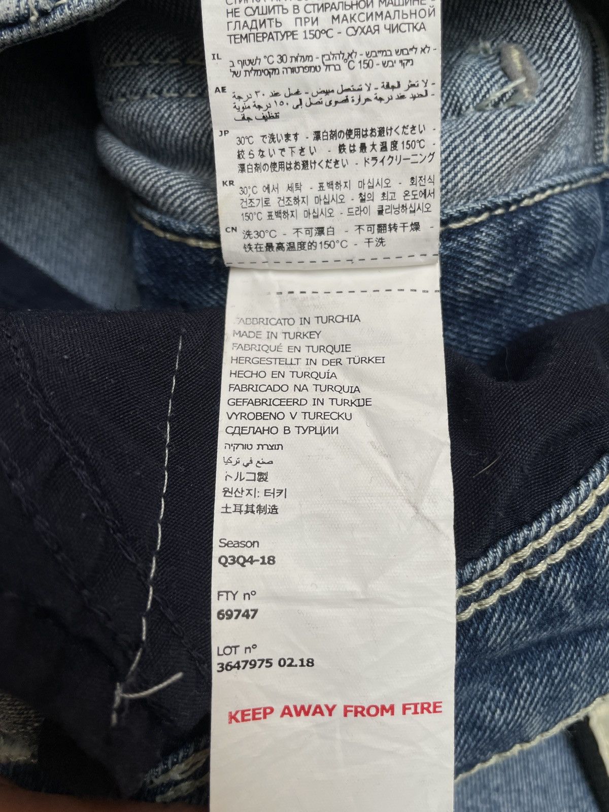 Kappa 🔥 Kappa Side Tape Snap Jeans Y2K Flare Bootcut S Size 30" / US 8 / IT 44 - 23 Thumbnail