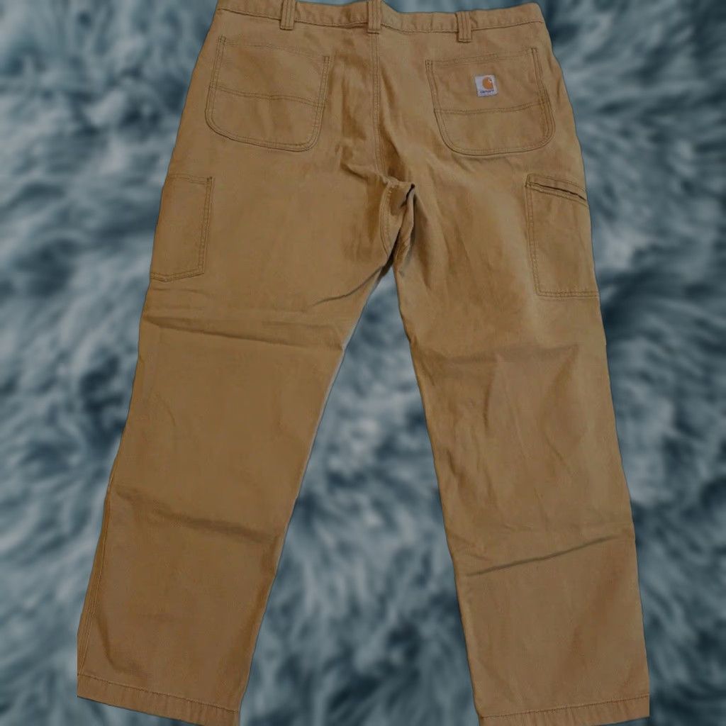 Carhartt VINTAGE Carhartt Faded Distress Double knee Pants 42 Boys Mens 42 Beige Distressed Grunge 90s Trucker Carhartt Style Size US 42 / EU 58 - 1 Thumbnail