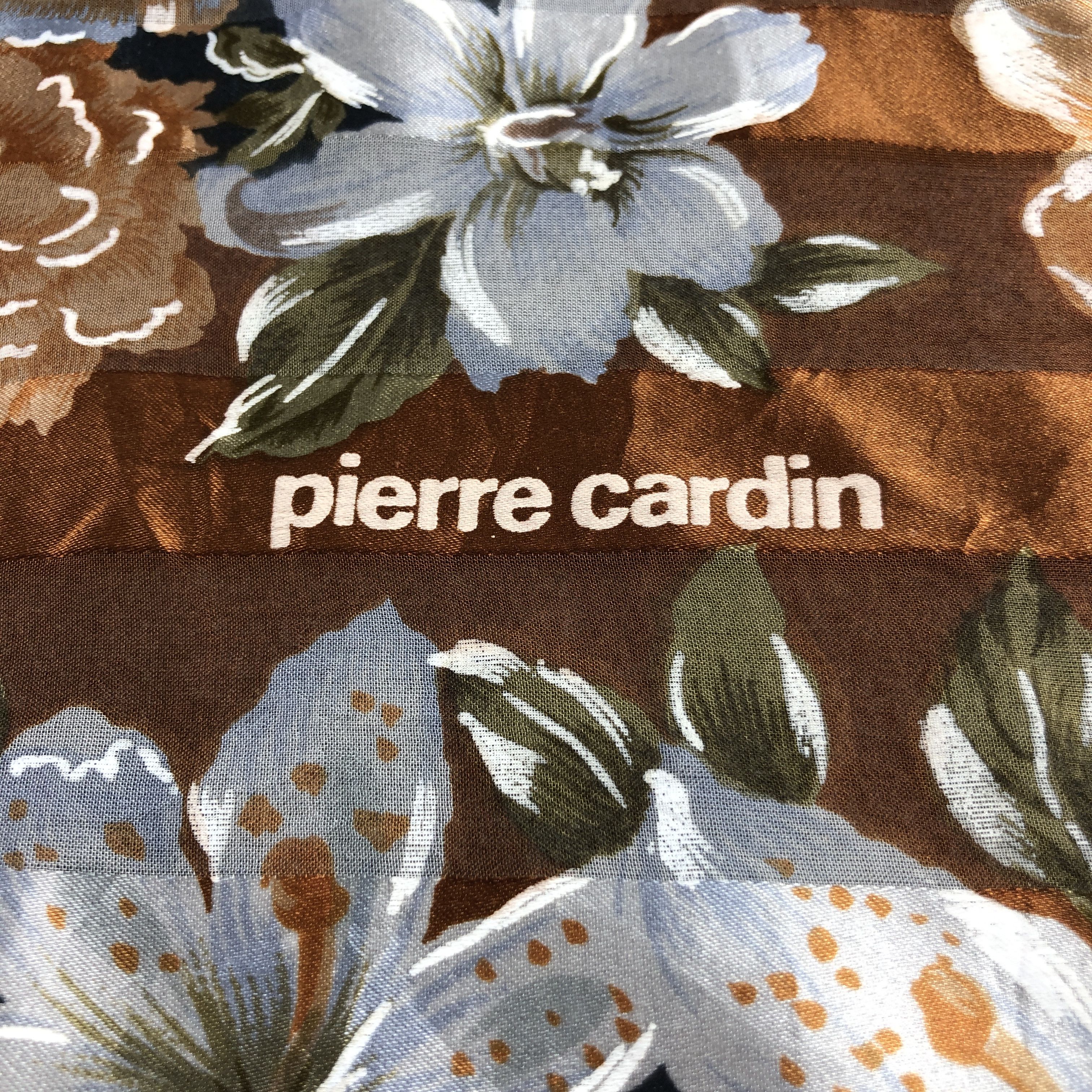 Pierre Cardin Vintage Pierre Cardin Floral Silk Scarf M1230 Size ONE SIZE - 4 Thumbnail