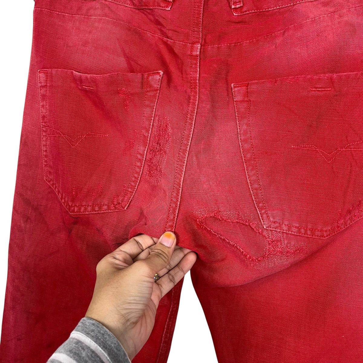 Diesel Vintage Diesel Italian Designer Avant Garde Denim Jeans Size US 34 / EU 50 - 12 Thumbnail