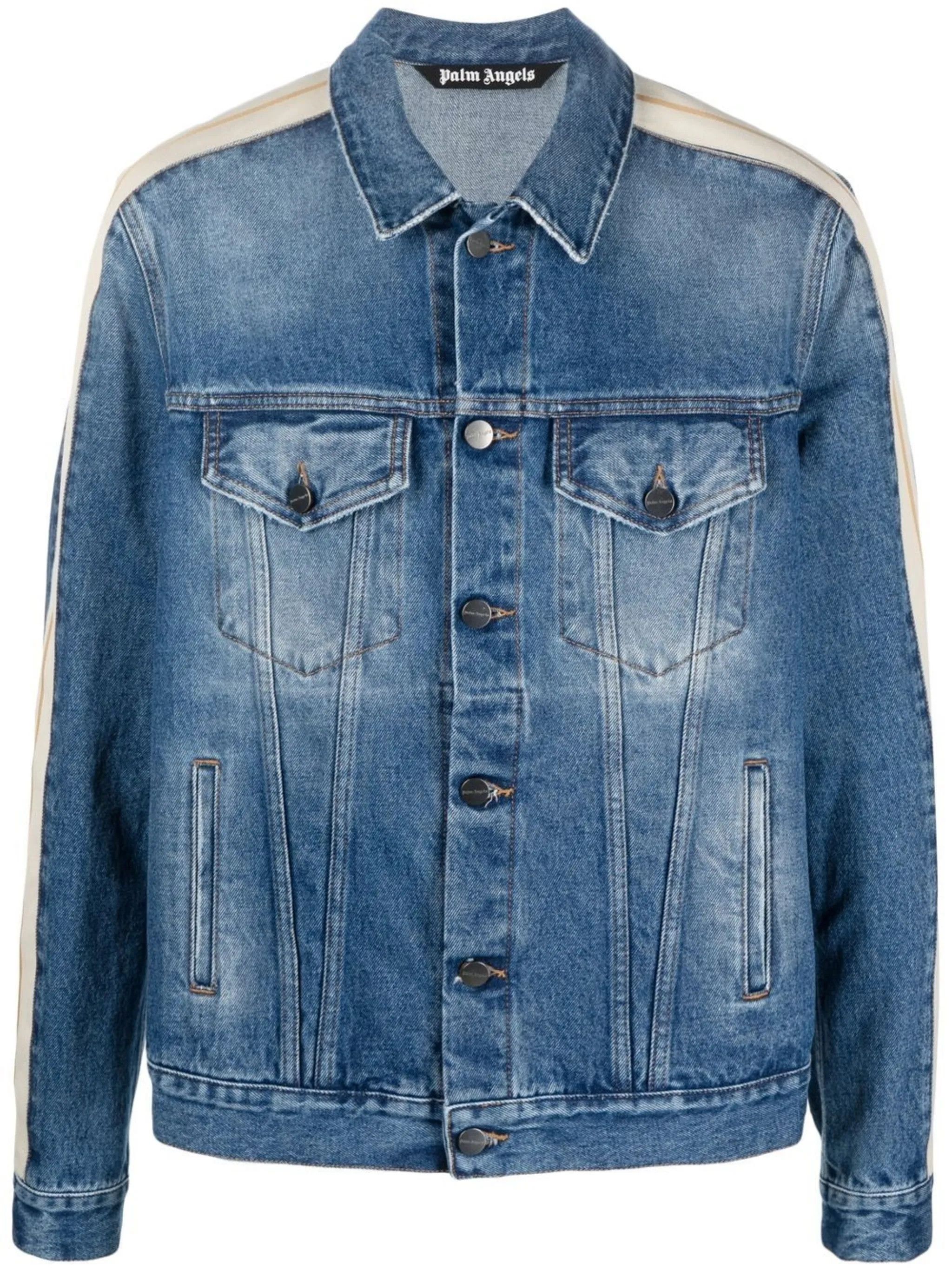 Palm Angels o1y0325 Denim Jacket in Blue Size US M / EU 48-50 / 2 - 1 Thumbnail