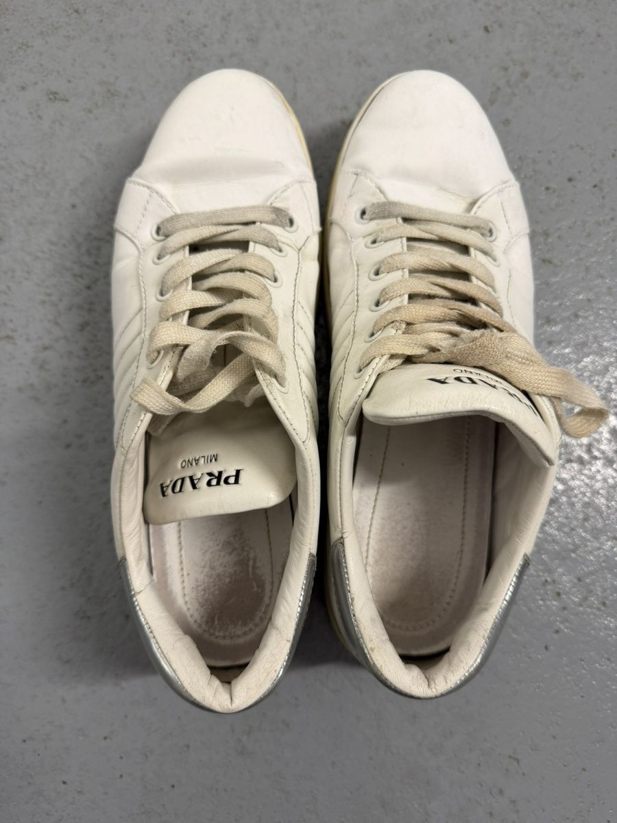 Prada Prada Logo Double Wheel Sneakers Size US 8 / EU 41 - 10 Thumbnail