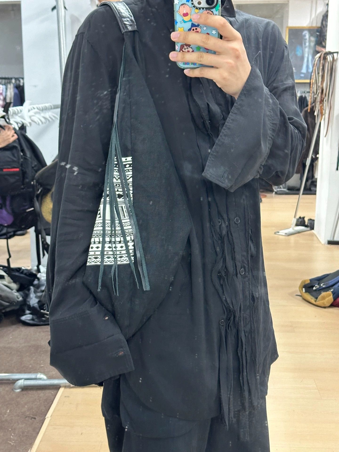 Yohji Yamamoto Y's by Yohji Yamamoto ethnic dumpling bag asymmetric tassel Size ONE SIZE - 4 Thumbnail