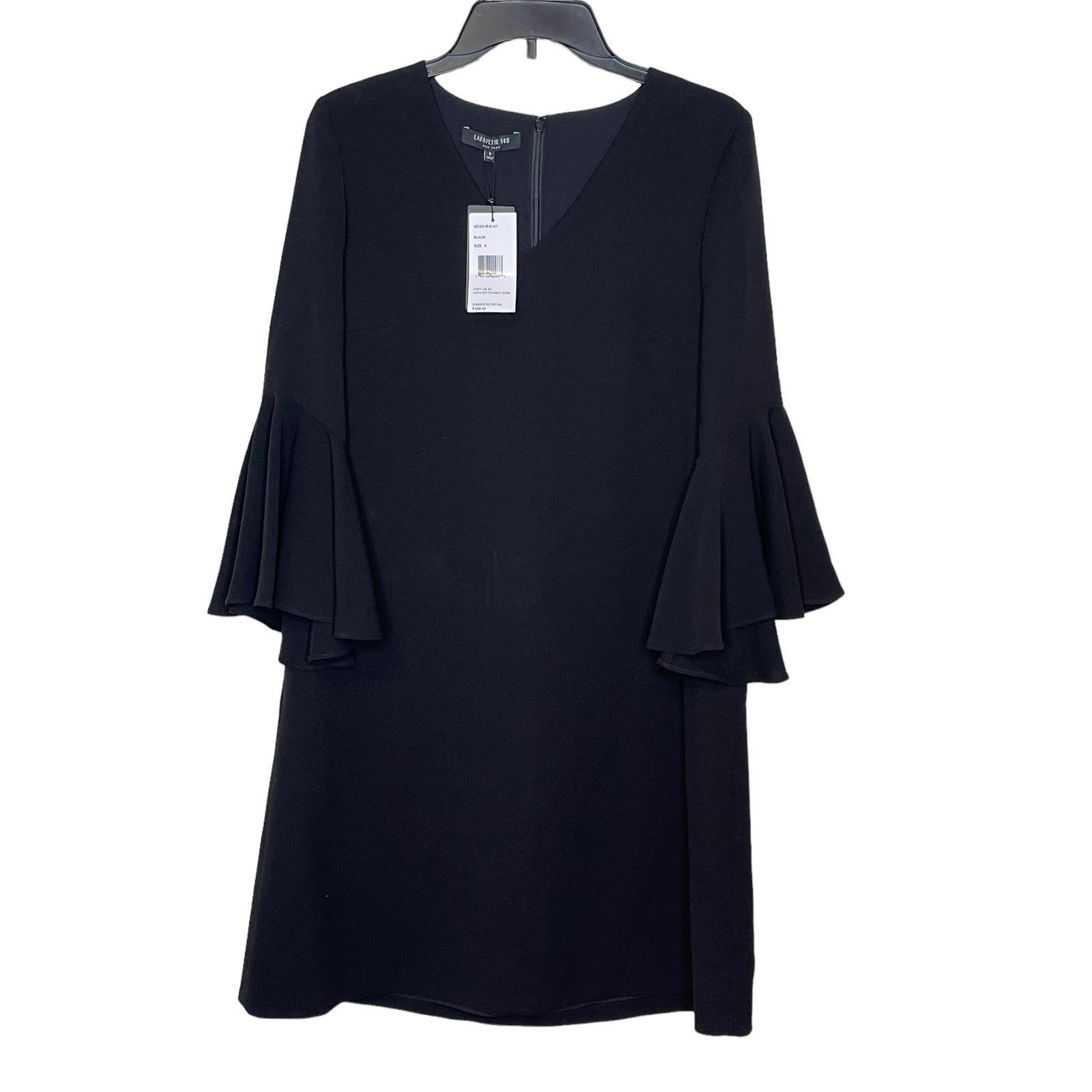 Lafayette 148 New York Women Dress Bell-Sleeve Small NWT