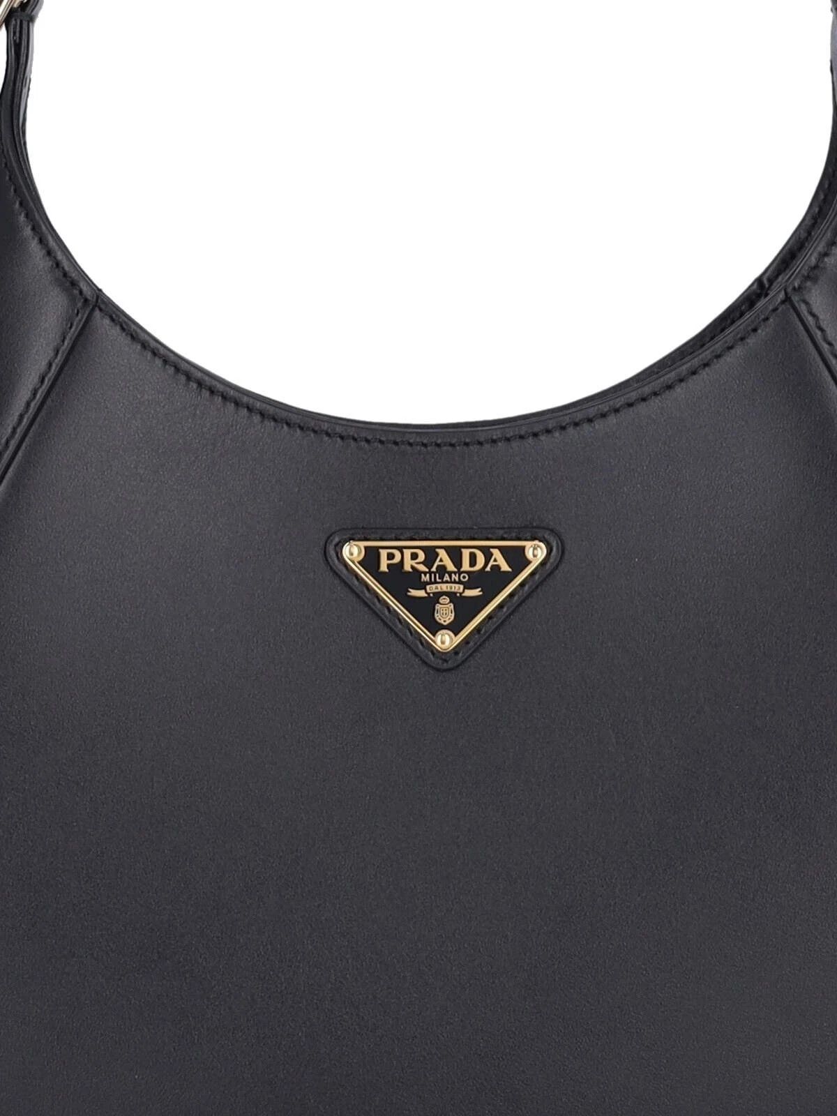 Prada PRADA Cleo Black Leather Shoulder Bag New And Authentic Size ONE SIZE - 4 Thumbnail