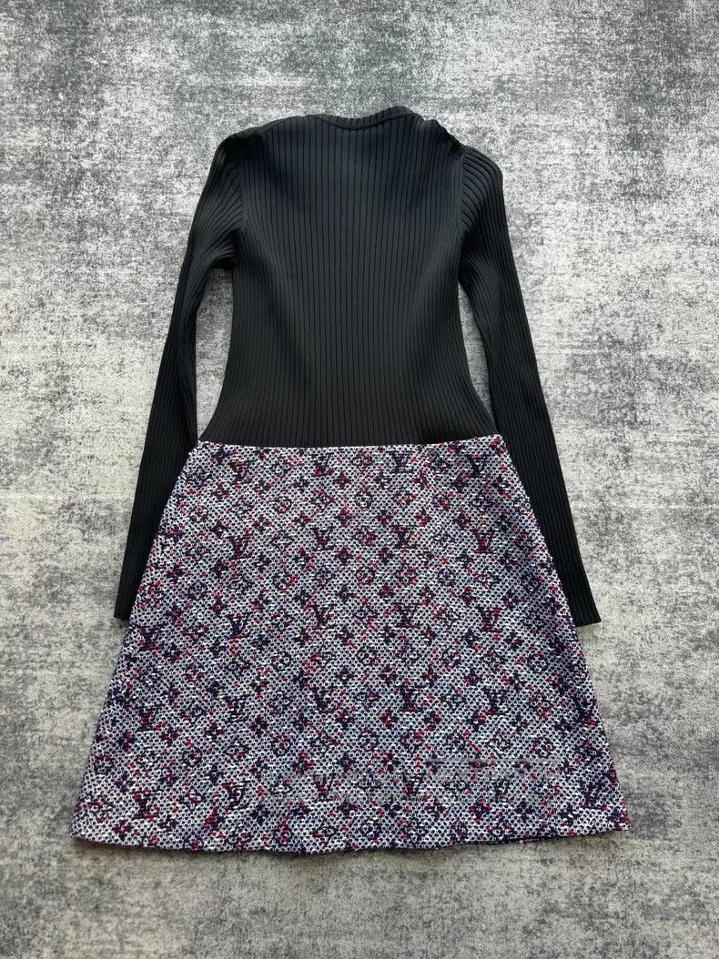 Louis Vuitton Louis Vuitton Knitted presbyopic patchwork zip dress Size S / US 4 / IT 40 - 2 Thumbnail