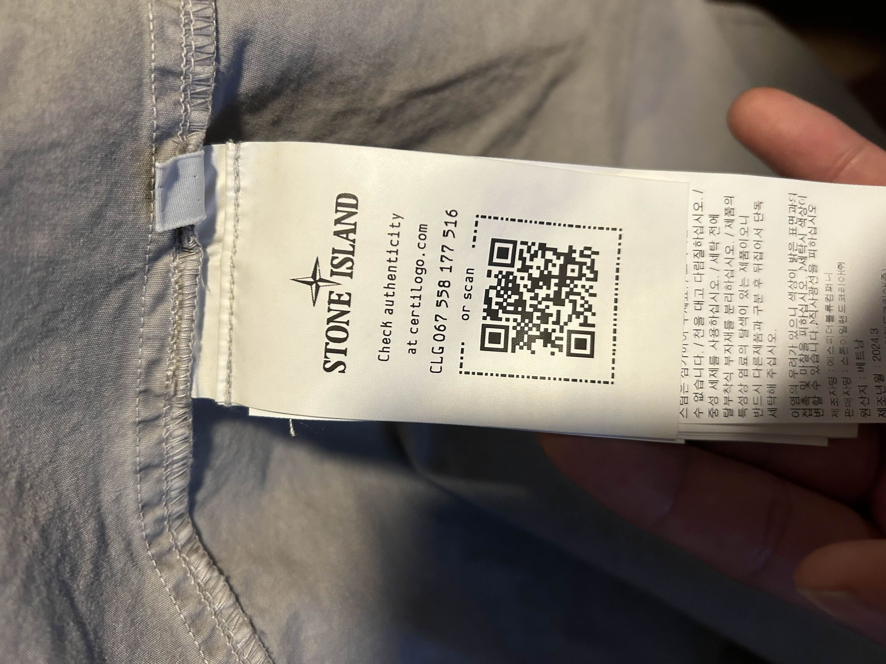Stone Island 103WN BRUSHED ORGANIC COTTON CANVAS 'OLD' EFFECT Size US L / EU 52-54 / 3 - 5 Thumbnail