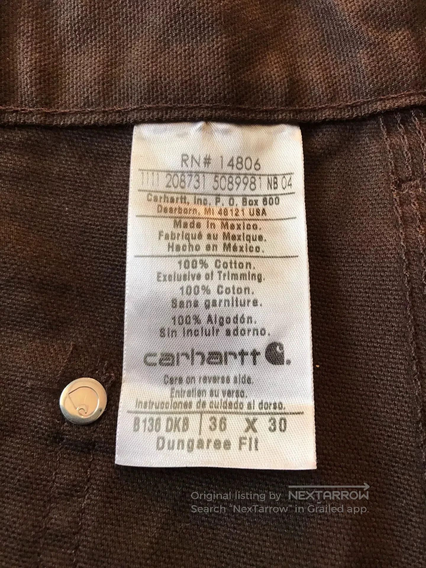 Carhartt Carhartt B136 Double Knee Work Pants. Size US 36 / EU 52 - 9 Thumbnail