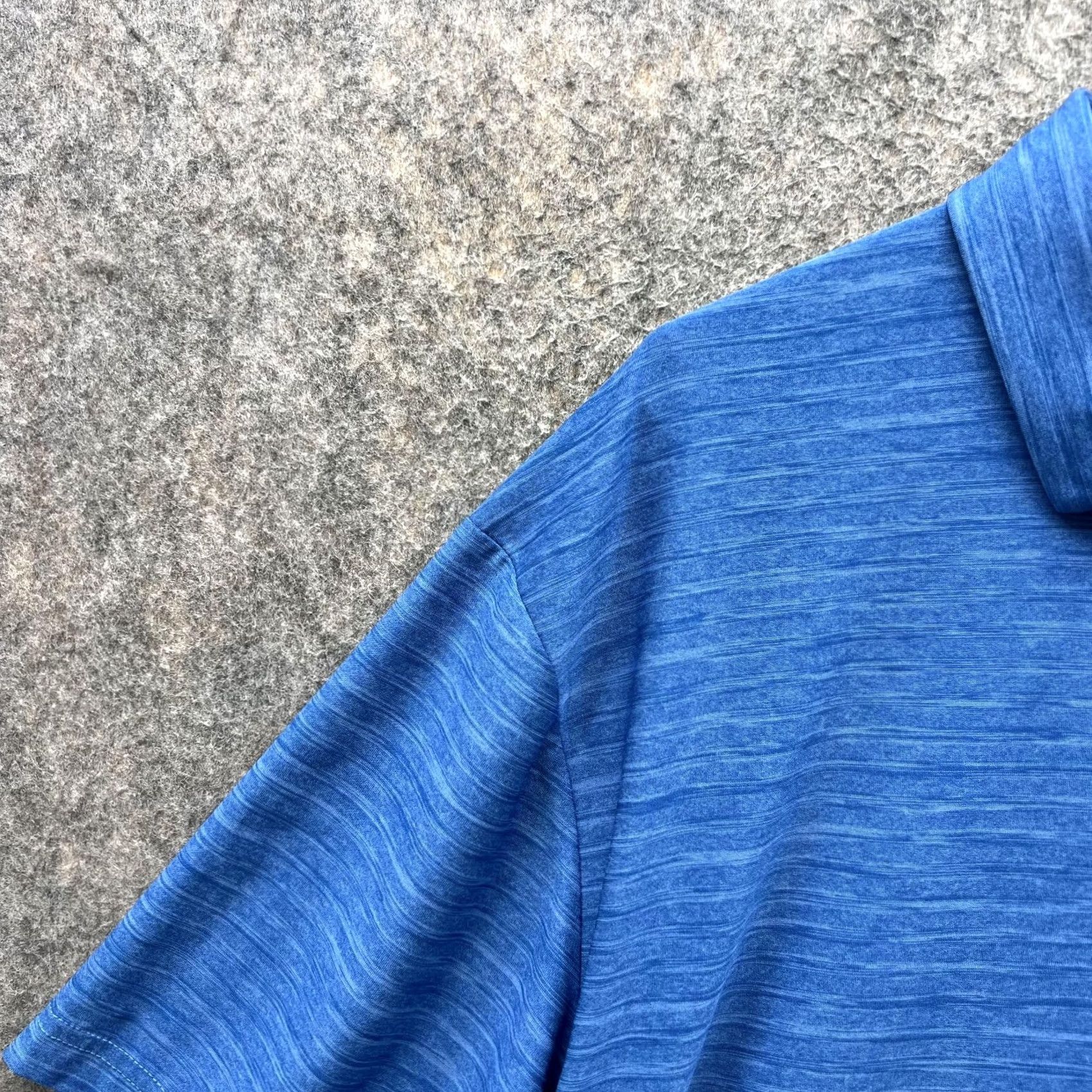 Vintage VINTAGE Jack Nicklaus Polo Shirt Men Large Heather Blue Bear Lakes Polyester Golf Casual Size US L / EU 52-54 / 3 - 3 Thumbnail