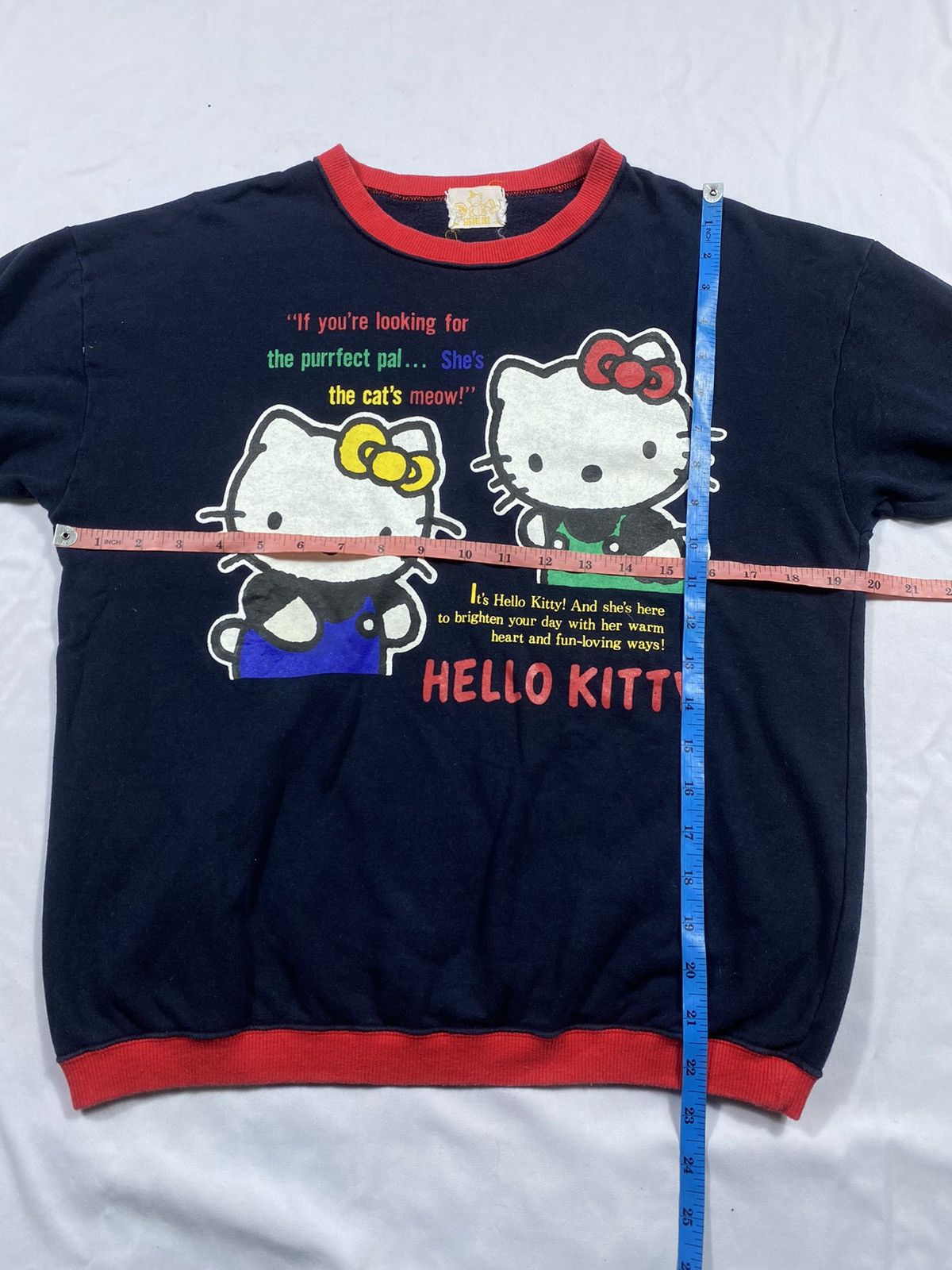 Hysteric Glamour Vintage 90s Hello Kitty Ringer Tee Size US M / EU 48-50 / 2 - 7 Thumbnail