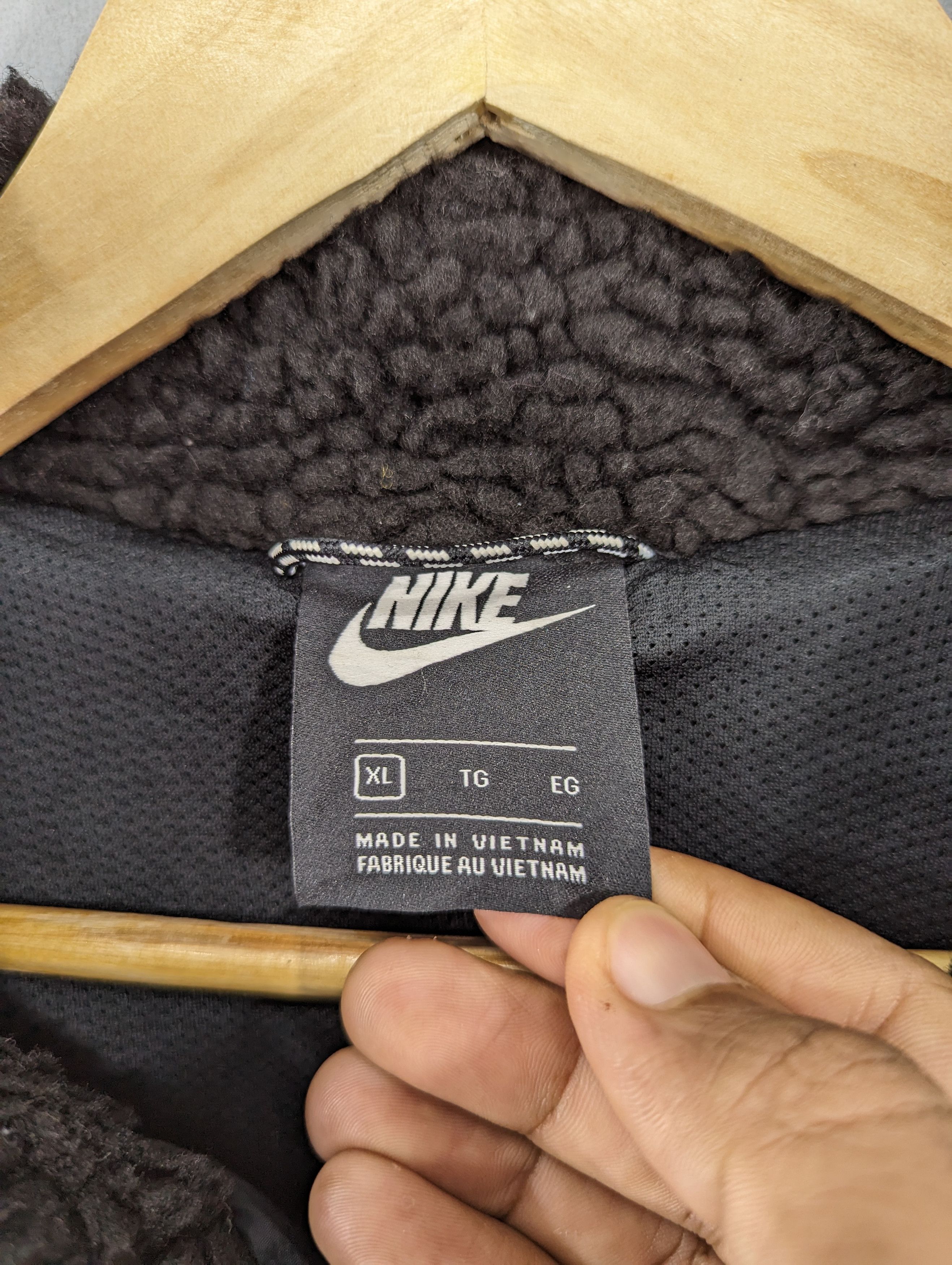 Nike 🔥RARE🔥Nike Heritage Sherpa Fleece Jacket Black Size US L / EU 52-54 / 3 - 10 Thumbnail