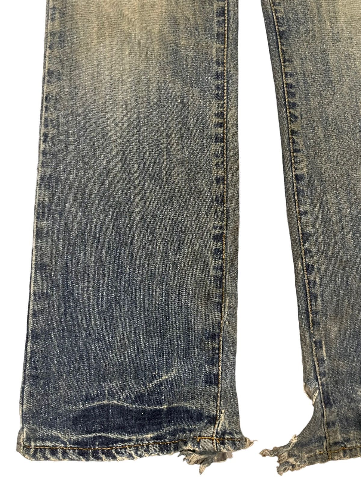 If Six Was Nine Vintage Japan Buona Giornata Blue Wash Distress Loose Jeans Size US 32 / EU 48 - 5 Thumbnail