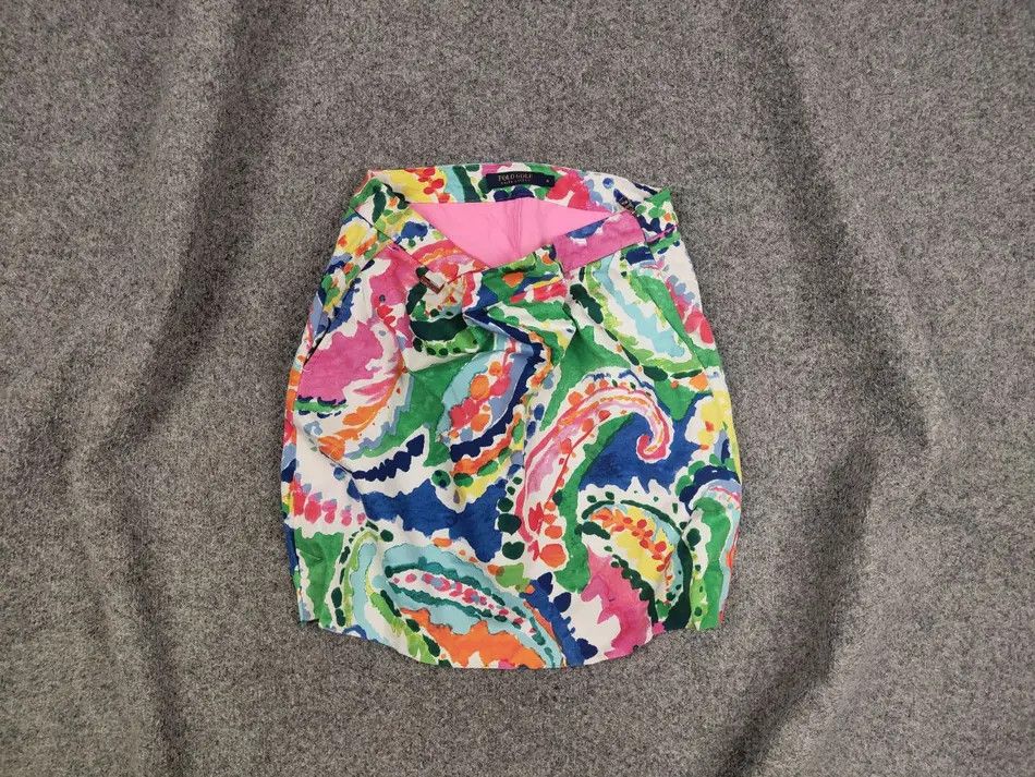 Polo Ralph Lauren Polo golf Ralph Lauren Bright Pattern Mini Skirt with shorts Size 28" / US 6 / IT 42 - 1 Thumbnail