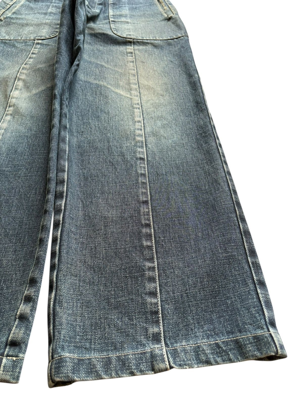 Jean Charles De Castelbajac Vintage Castelbajac Mud Wash Distress Baggy Jeans Size US 30 / EU 46 - 7 Thumbnail