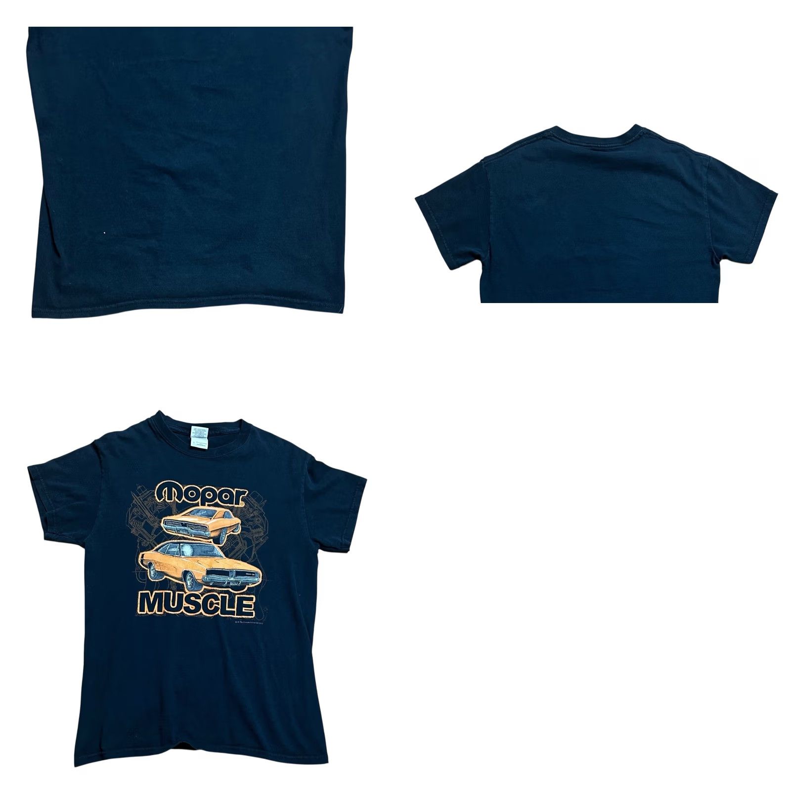 Vintage MoPar Muscle 1969 Dodge Orange Charger Black T Shirt Short Sleeve Tee Cars Small (S) Mens Shirt Graphic Print Size US S / EU 44-46 / 1 - 10 Thumbnail