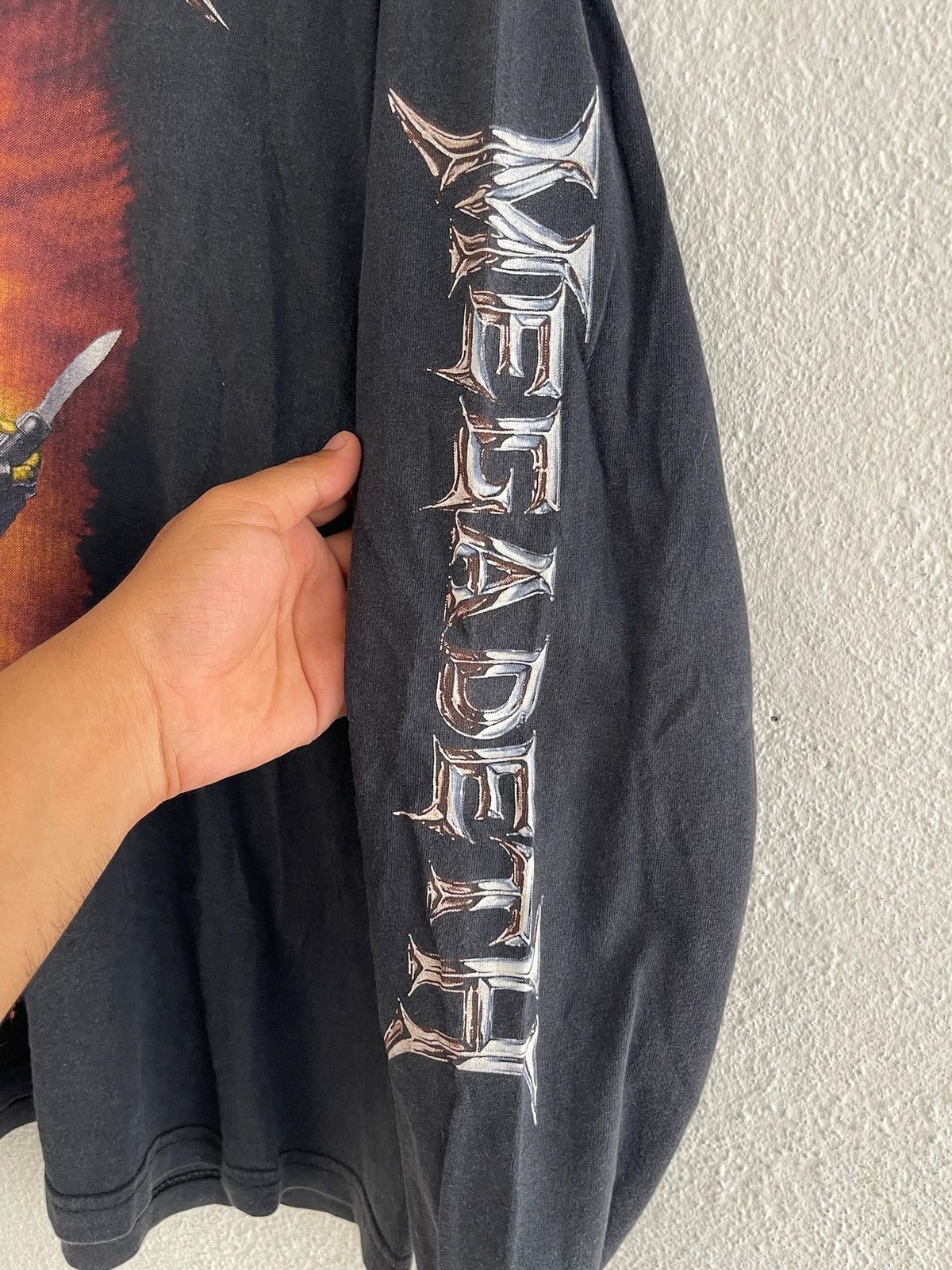 Band Tees × Vintage Vintage 1993 Megadeth Punk Anarchy Longsleeve Size US L / EU 52-54 / 3 - 4 Thumbnail
