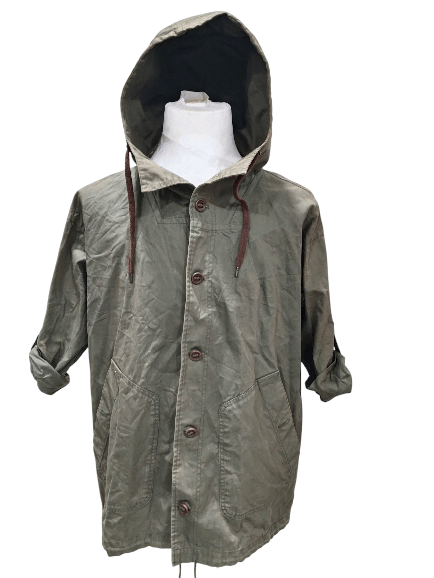 If Six Was Nine × Japanese Brand Nombre Impair Hooded Army Green Parka Size US XL / EU 56 / 4 - 1 Thumbnail