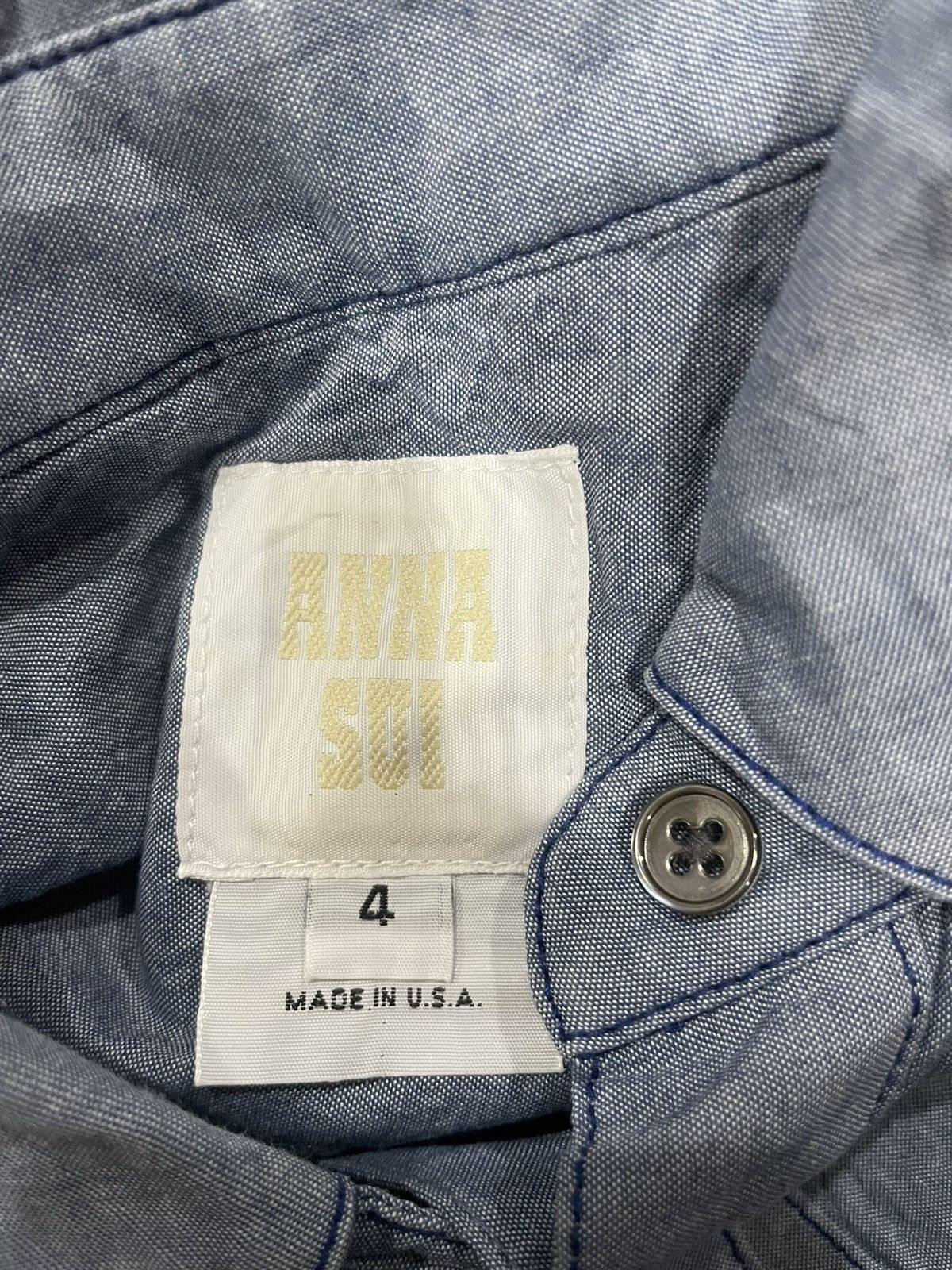Anna Sui Anna Sui Embroidery Blouse Size XL / US 12-14 / IT 48-50 - 4 Thumbnail