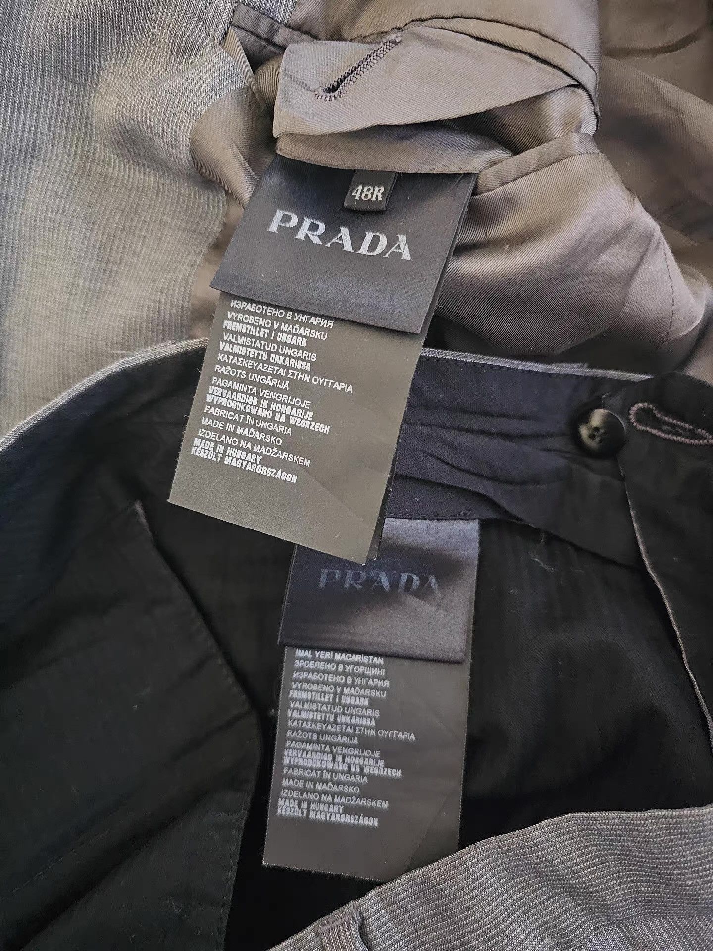 Prada Prada Grey Wool Suit Set. Q4 Size 48R - 8 Thumbnail