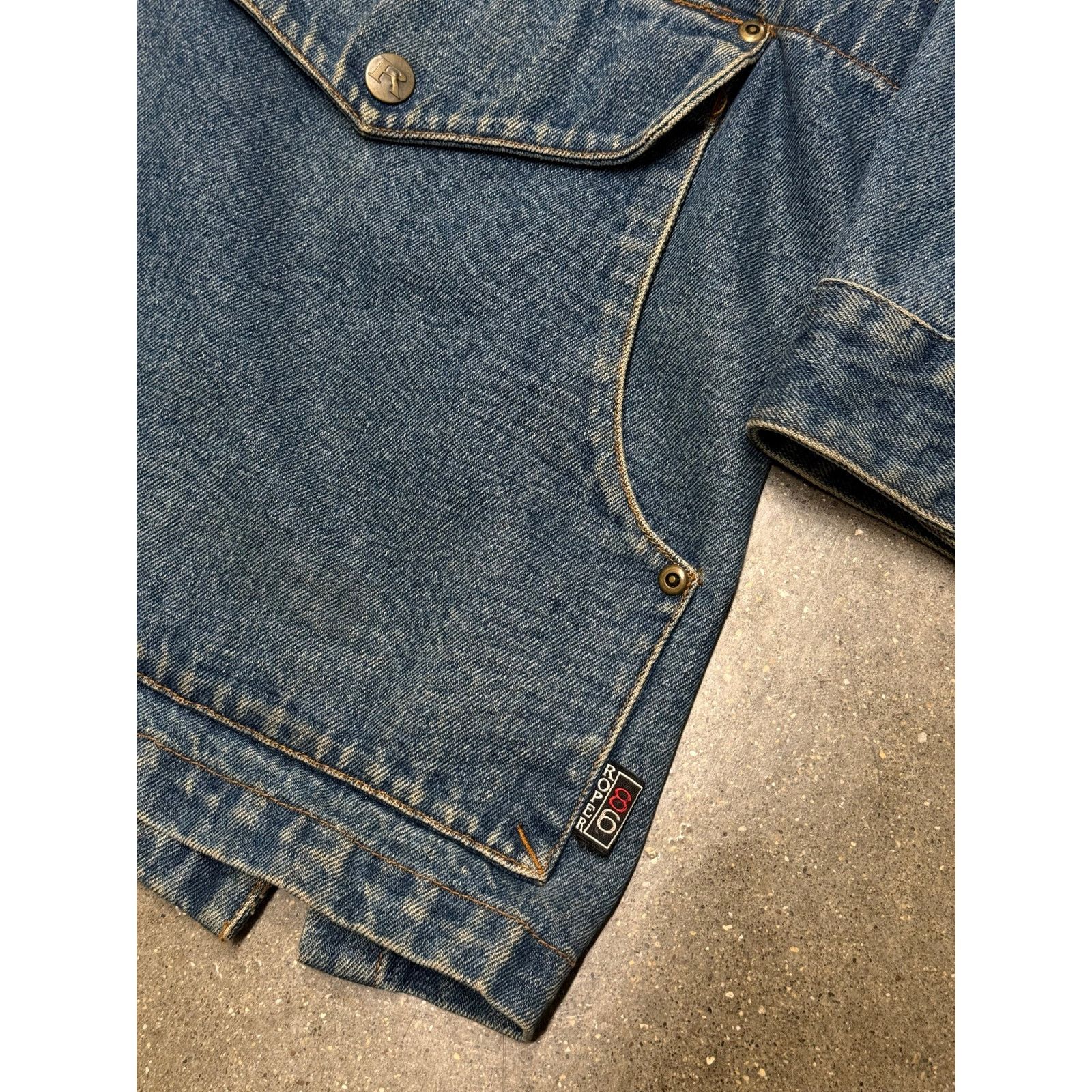 Vintage Vintage Workwear Denim Heavy Chore Jacket Size US XL / EU 56 / 4 - 2 Thumbnail