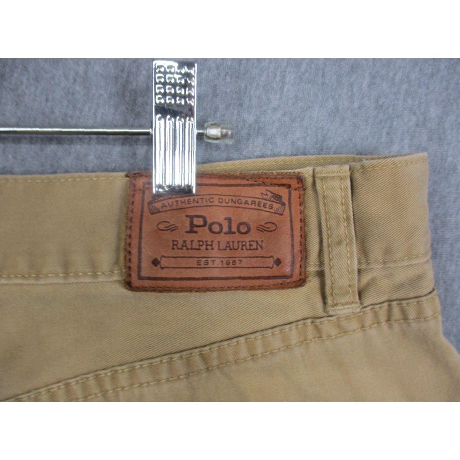 Polo Ralph Lauren Polo Ralph Lauren Pants Mens Adult 33x32 Chino Straight Leg Embroidered RL Logo Beige Size US XS / EU 42 / 0 - 6 Thumbnail