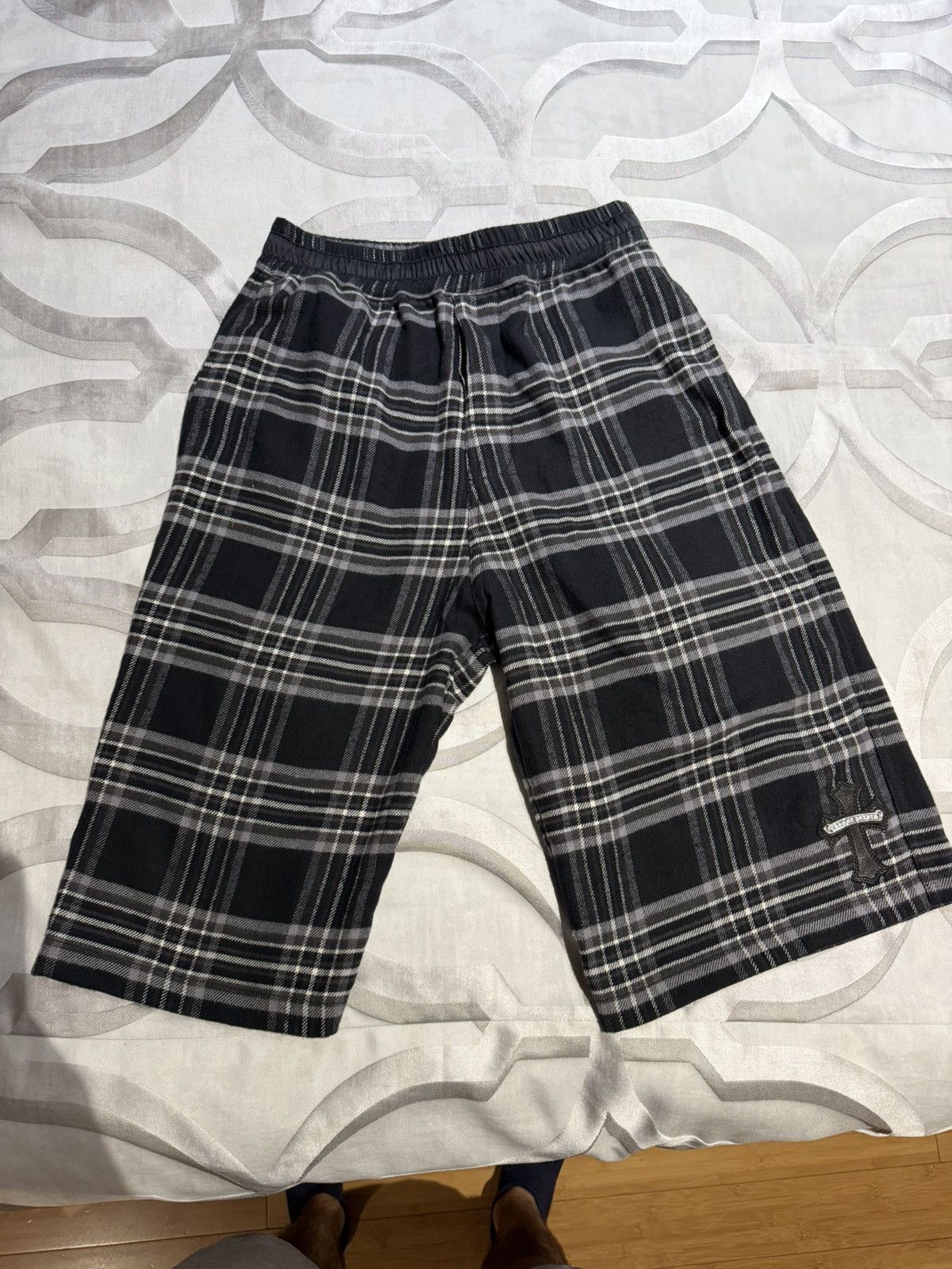 Chrome Hearts Chrome Hearts "After School" Flannel Shorts Size US 26 / EU 42 - 1 Thumbnail