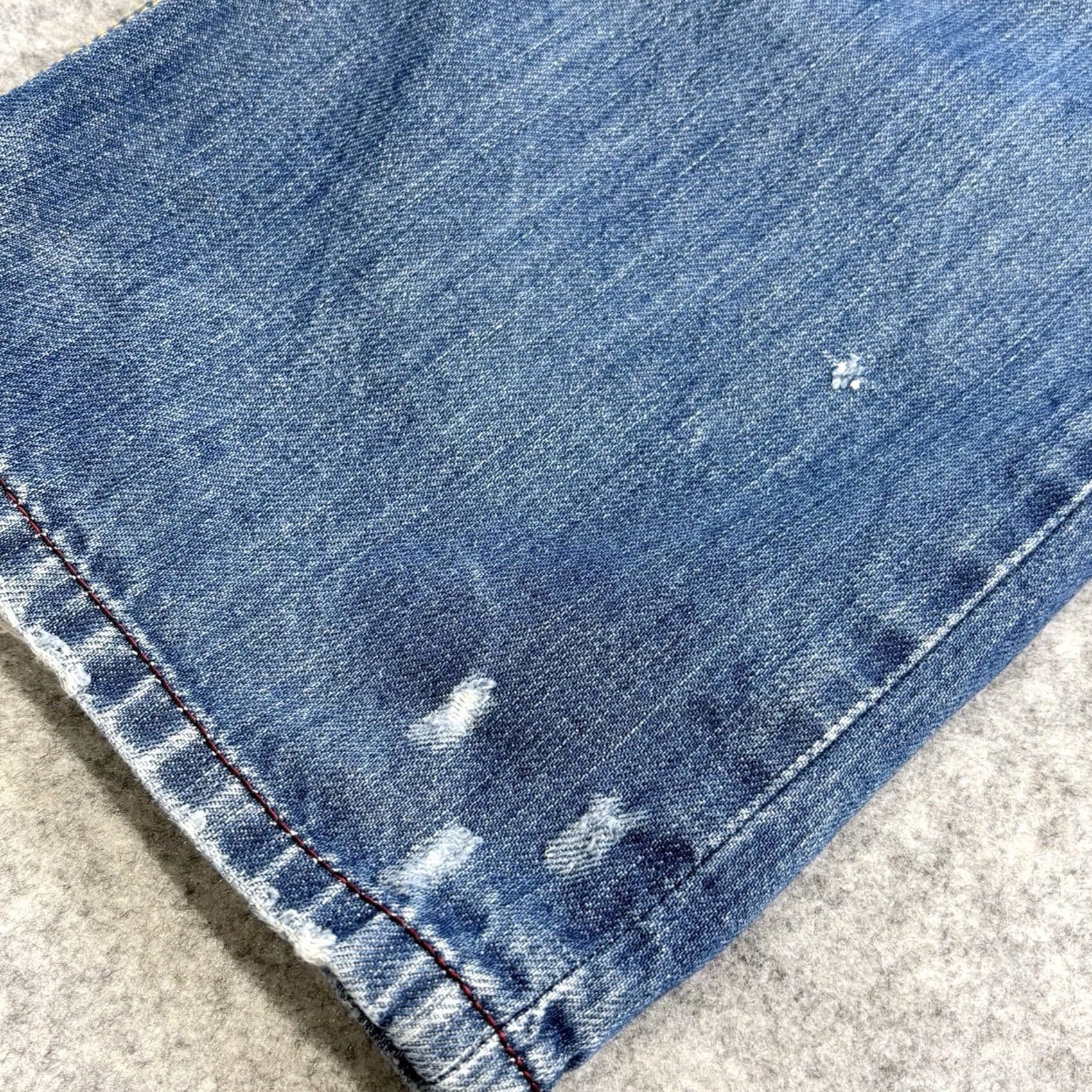 Diesel Diesel Timmen Jeans W36 L32 Men Blue Distressed Pant Wash 0089Z Vintage No Distressed Pattern Regular Denim 5-Pocket Design Mens Size US 36 / EU 52 - 3 Thumbnail