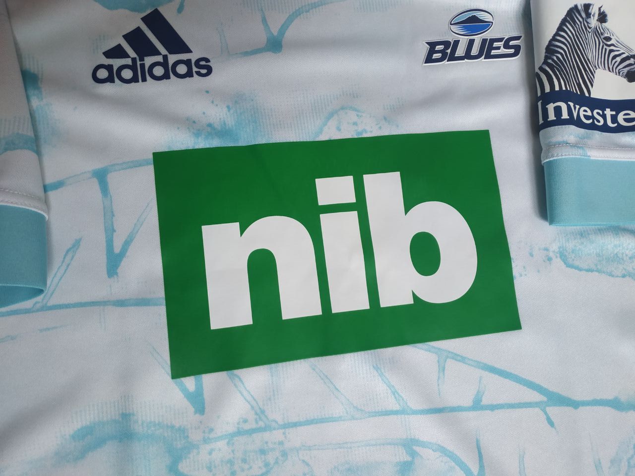 Adidas Adidas Auckland Blues 2021 Away Rugby Jersey Primeblue Size US L / EU 52-54 / 3 - 4 Thumbnail