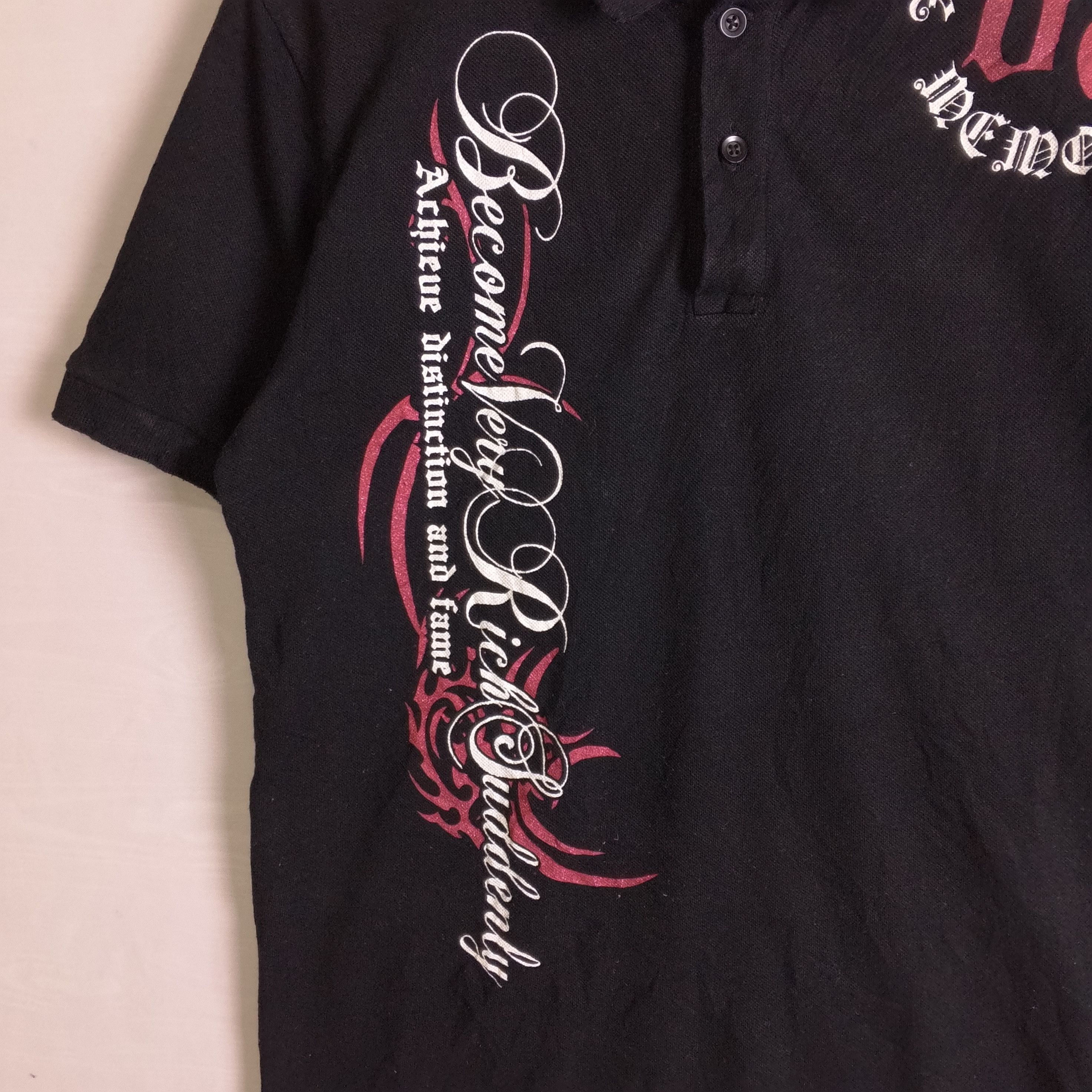 If Six Was Nine G-Dept Tribal Poem Cross Polo Lgb Punk Style Size US S / EU 44-46 / 1 - 7 Thumbnail