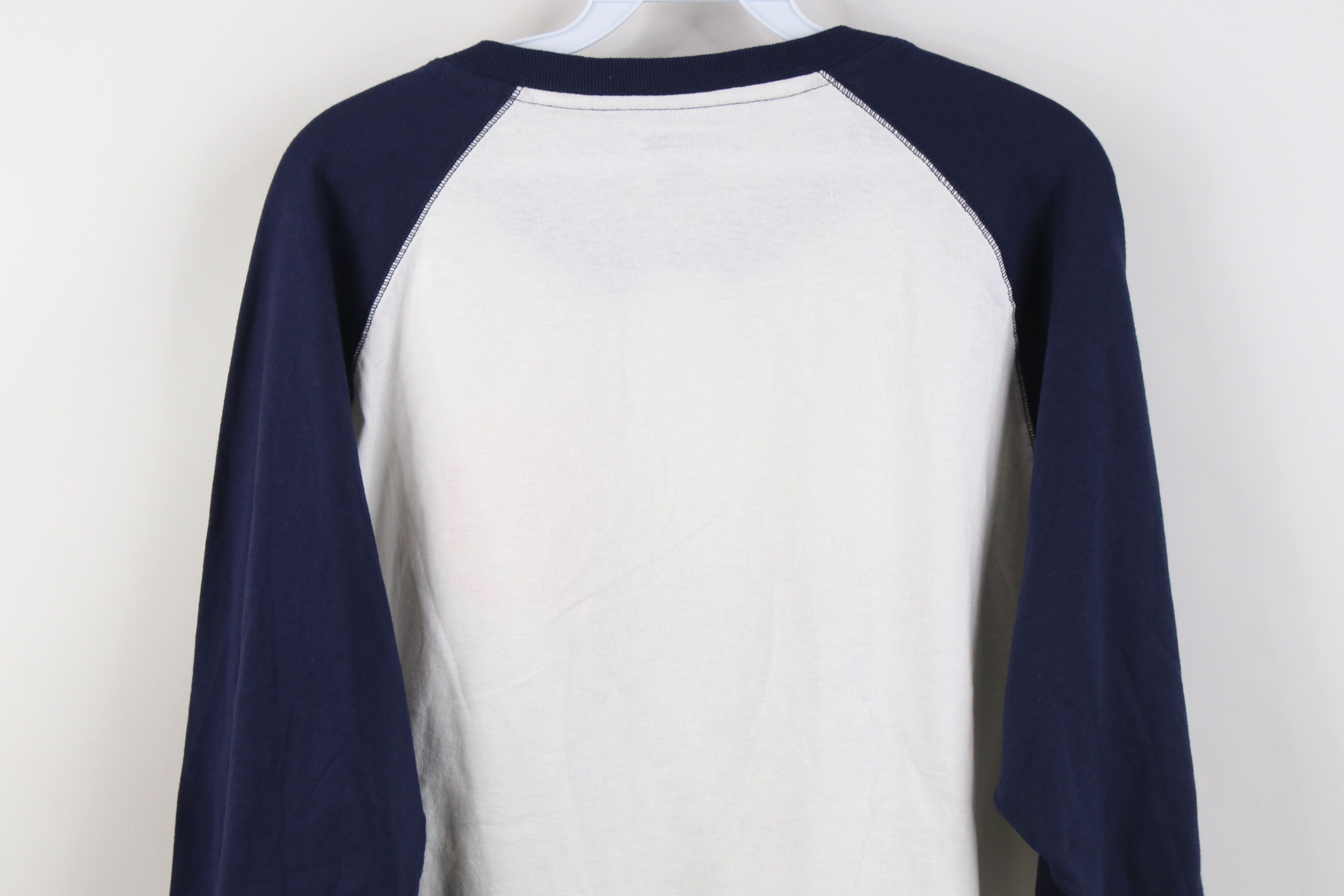 Reebok Vintage Y2K Reebok Baseball Raglan Henley T-Shirt White Size US L / EU 52-54 / 3 - 10 Thumbnail