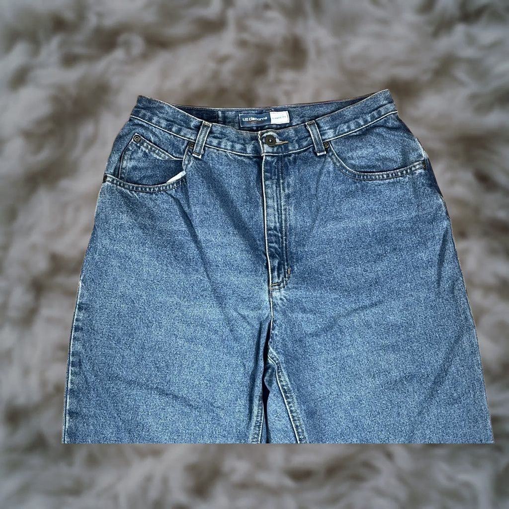 Liz Claiborne Liz Claiborne Jeans Blue 12 Short High Rise Classic Denim Long Women’s 12 Short Jeans Liz Claiborne - Size 34" / US 12 / IT 48 - 1 Thumbnail