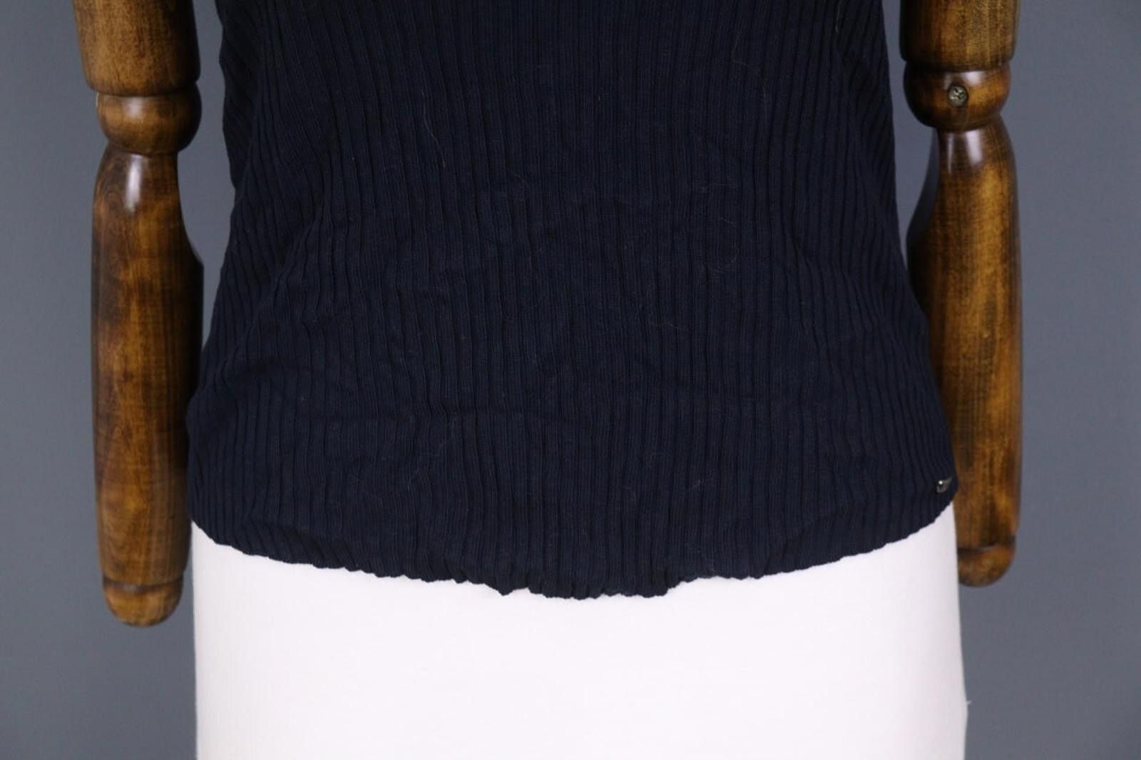 Designer Ivko Knitted Camisole Structure Pattern Shirt Blouse Size S Size S / US 4 / IT 40 - 2 Thumbnail