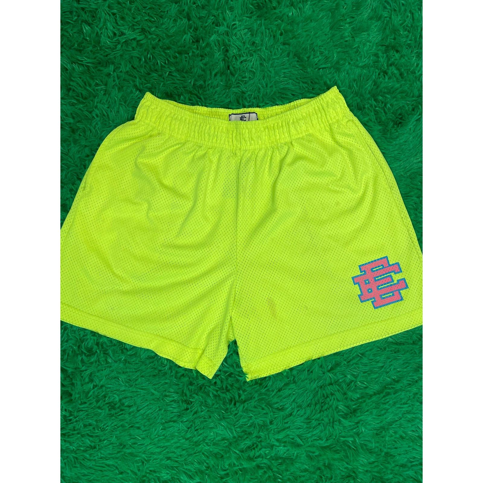 Eric Emanuel EE Shorts Neon Blue Pink XL Used Size US 38 / EU 54 - 1 Thumbnail