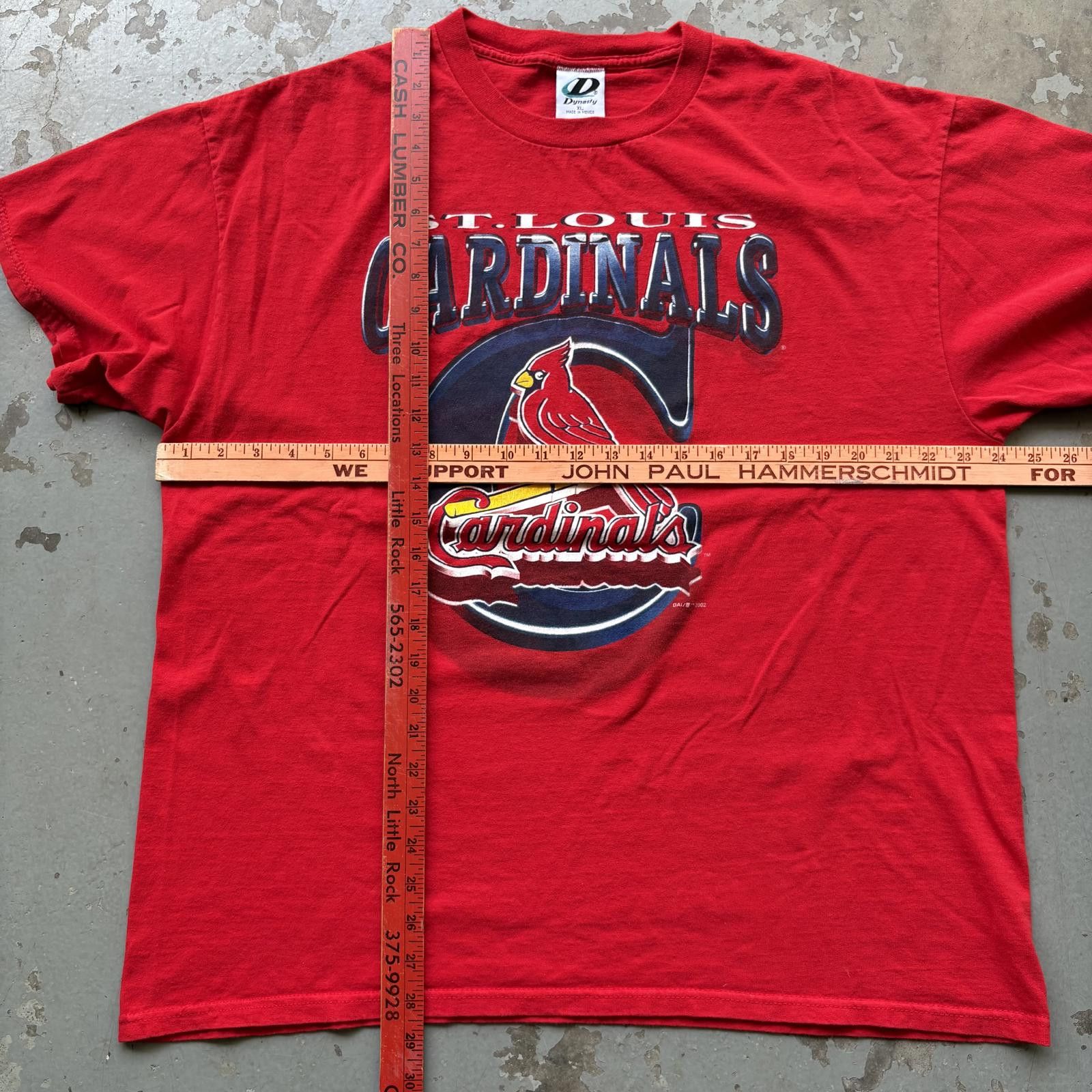MLB × Vintage Vintage Y2K St. Louis Cardinals Dynasty Graphic MLB Shirt Size US XL / EU 56 / 4 - 4 Thumbnail