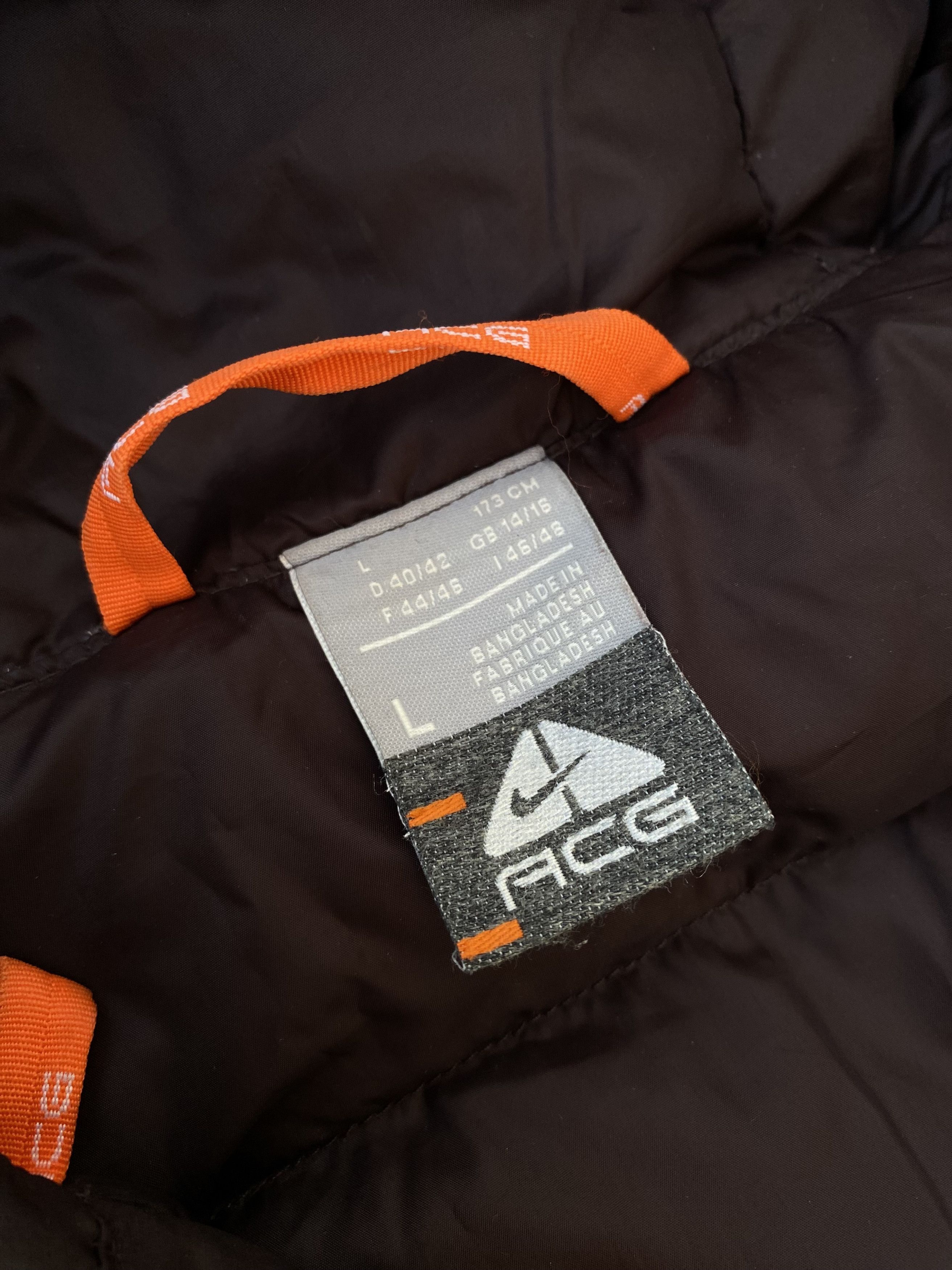 Nike ACG × Vintage Nike Acg Vintage Puffer Jacket 550 Japanese Rare Down Y2k Size L / US 10 / IT 46 - 8 Thumbnail