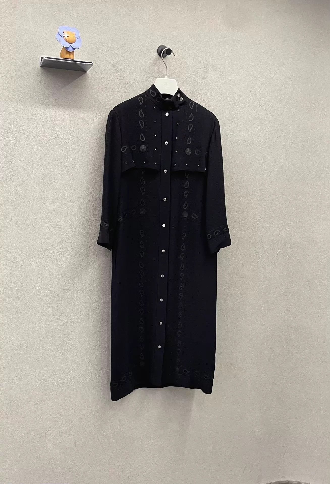 Hermes Hermes Black Elegant Drapey Flowy Long Dress 34 Size XS / US 0-2 / IT 36-38 - 3 Thumbnail