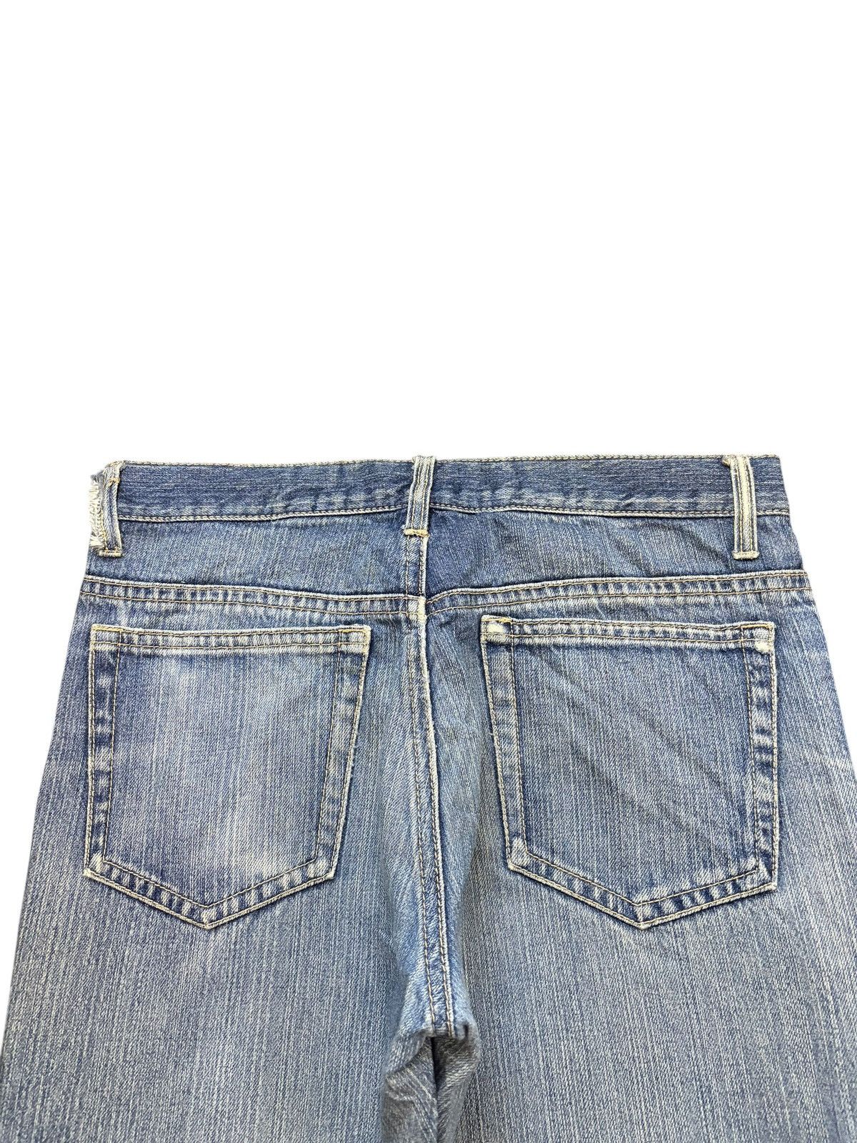 Edwin Vintage Japanese Brand Faded Wash Distress Loose Jeans Size 31" - 4 Thumbnail