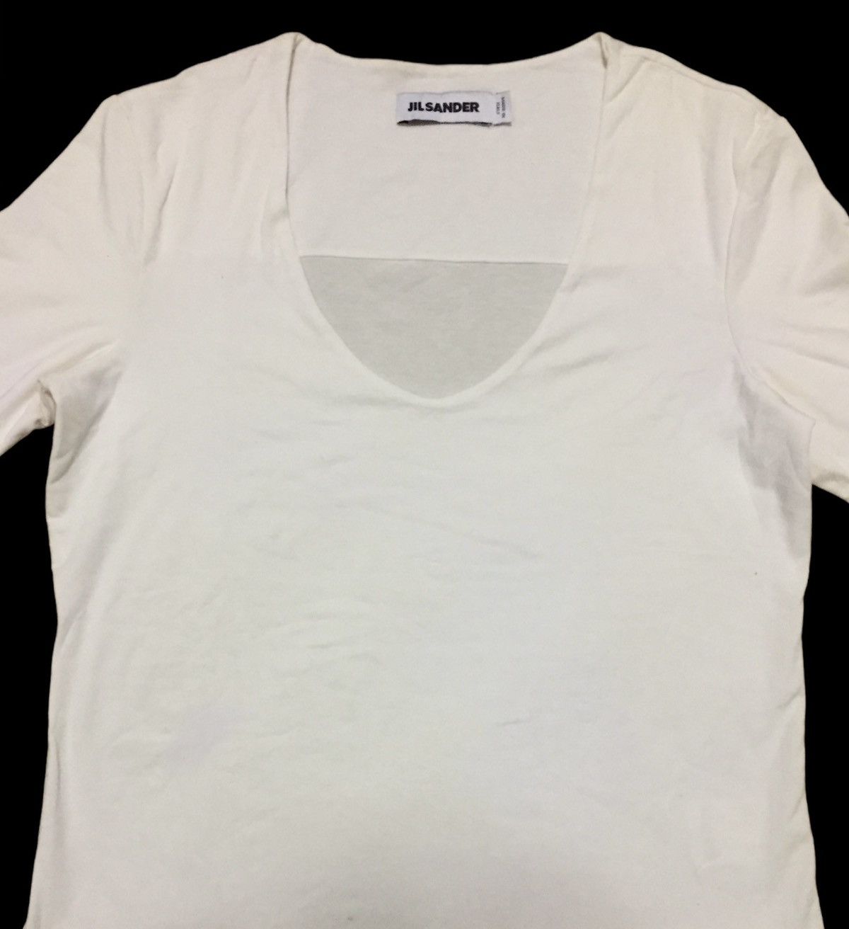 Jil Sander × Raf Simons Jil Sander V-neck Stretch Tee Raf Simons Era Size M / US 6-8 / IT 42-44 - 2 Thumbnail