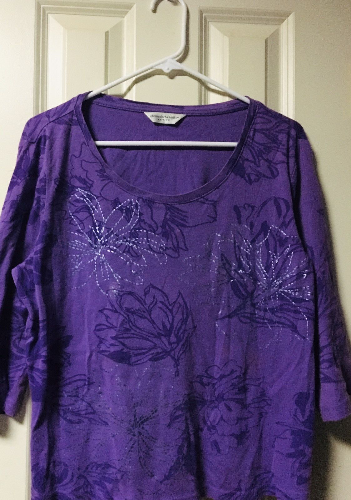 Other Christopher & Banks Women’s Top XL Petite ( Cheat 43 Inches) Size XL / US 12-14 / IT 48-50 - 3 Thumbnail