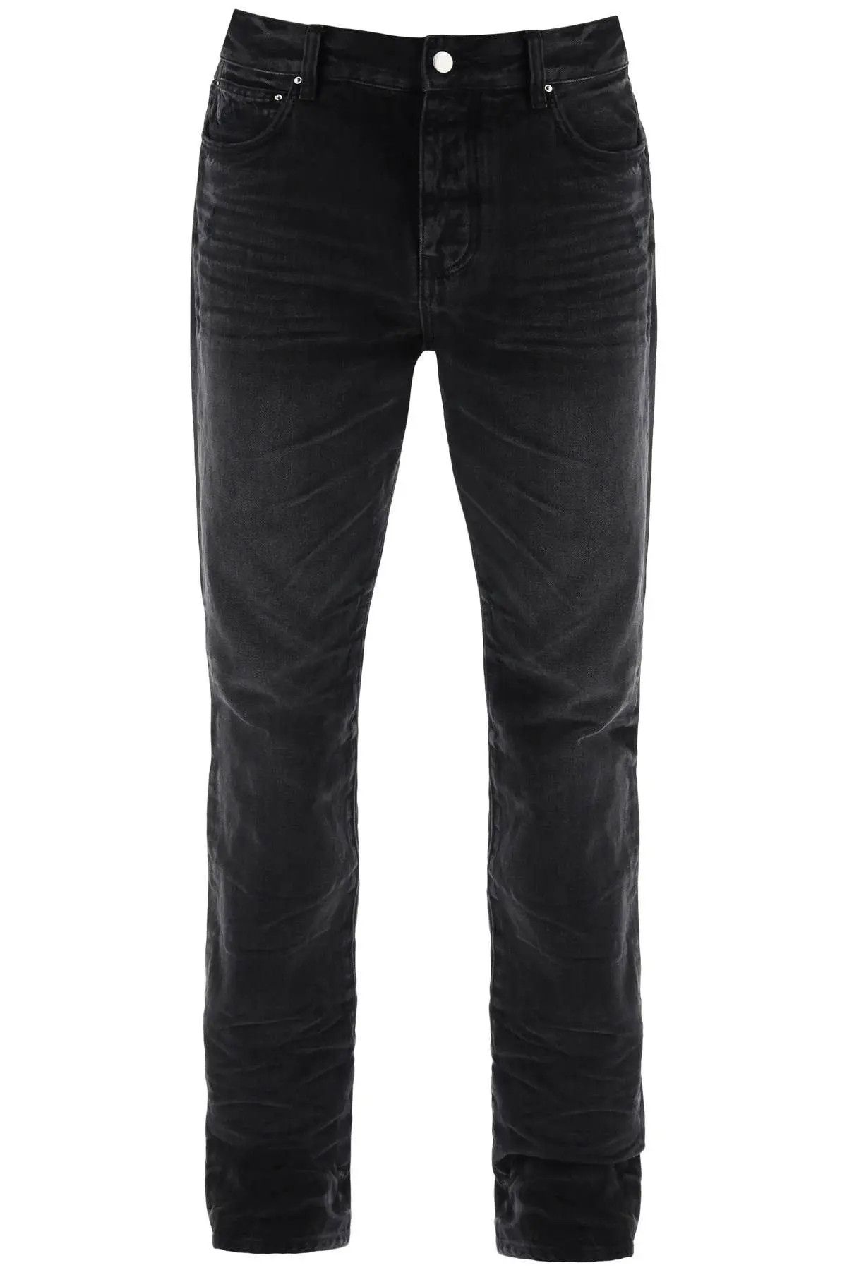 image of Amiri O1S22I1N0224 Straight Cut Jeans In Black, Men's (Size 30)